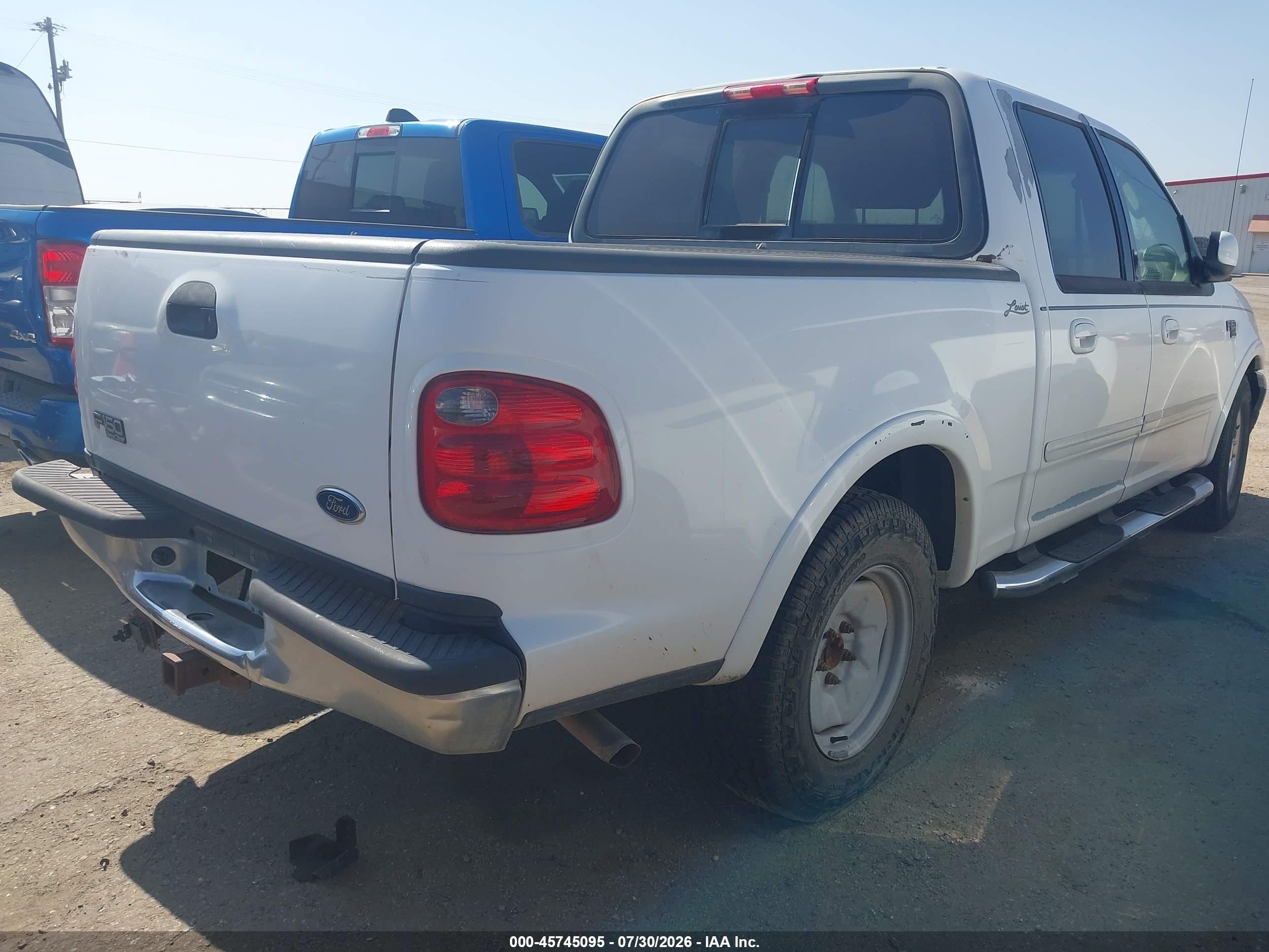 2003 Ford F-150 Lariat/xlt White vin: 1FTRW07L13KA86708
