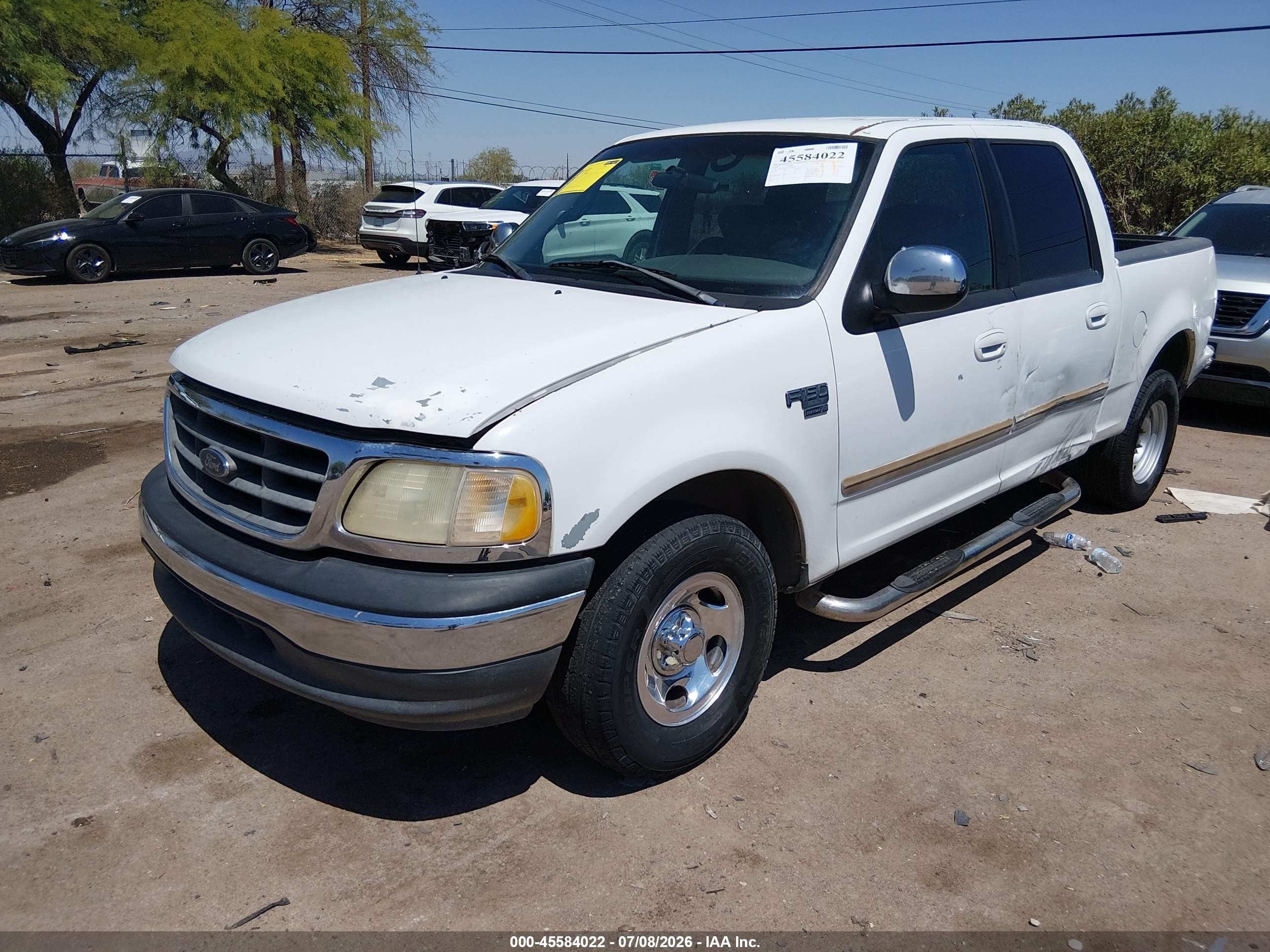 2001 Ford F-150 Harley-davidson Edition/king Ranch Edition/lariat/xlt Белый vin: 1FTRW07L21KB56410