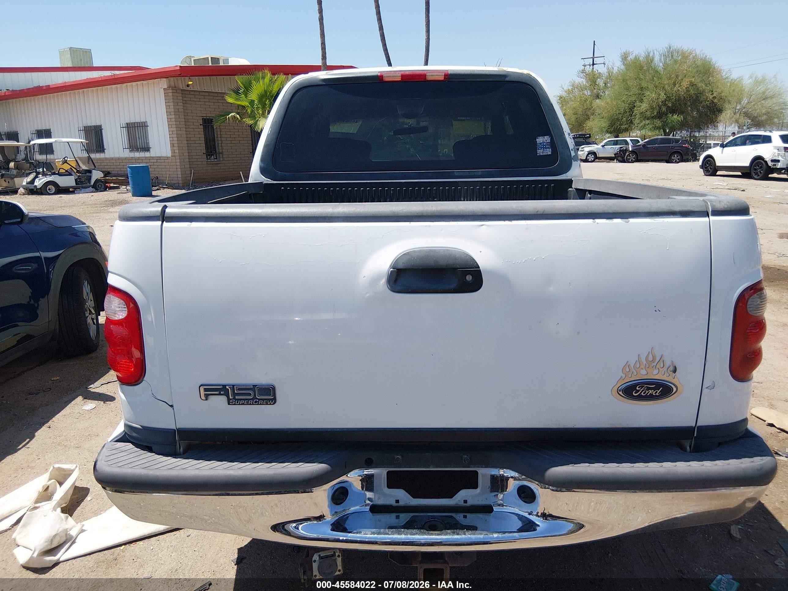 2001 Ford F-150 Harley-davidson Edition/king Ranch Edition/lariat/xlt Белый vin: 1FTRW07L21KB56410