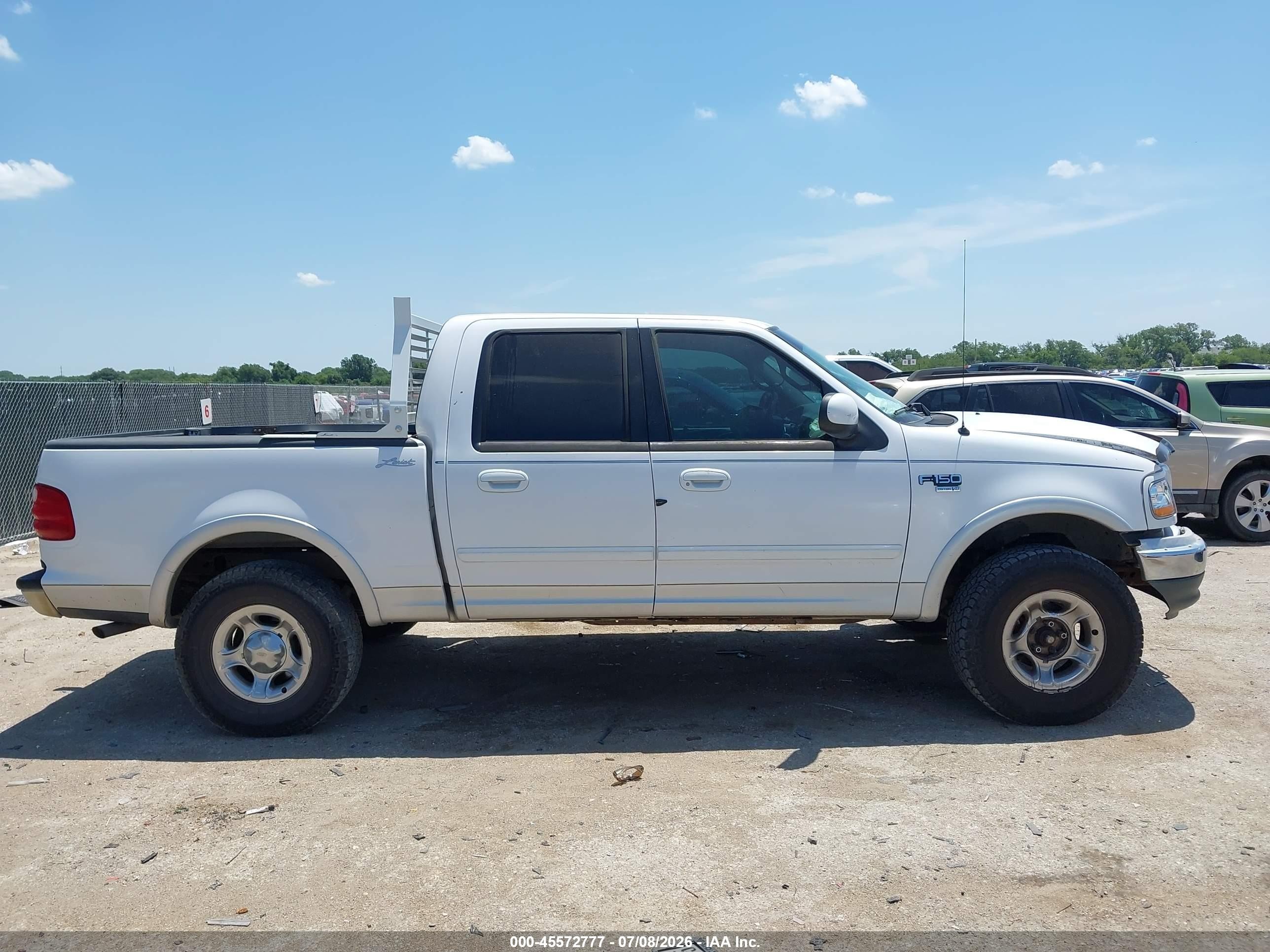 2002 Ford F-150 Lariat/xlt Белый vin: 1FTRW07L22KB41133