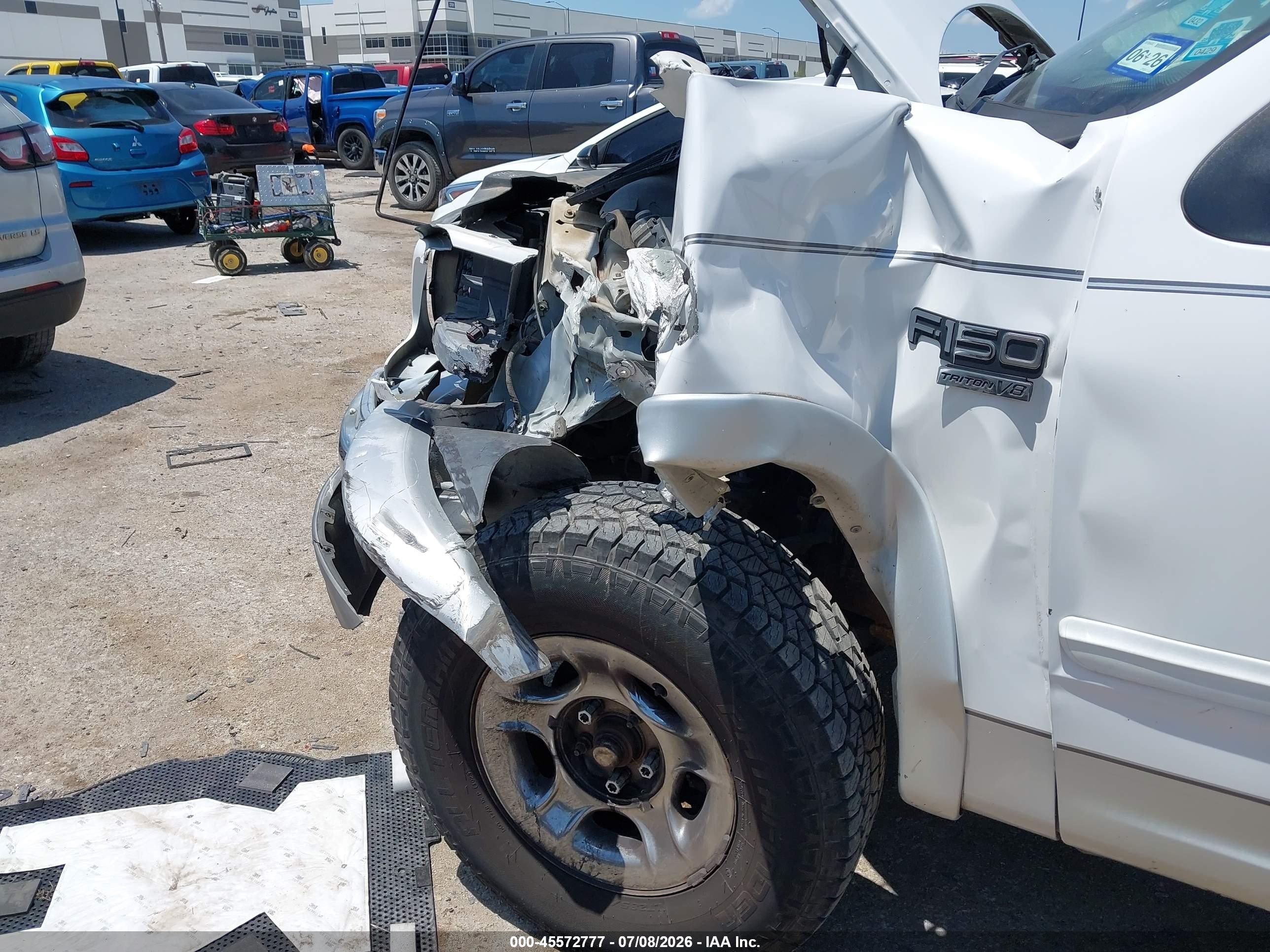 2002 Ford F-150 Lariat/xlt Белый vin: 1FTRW07L22KB41133
