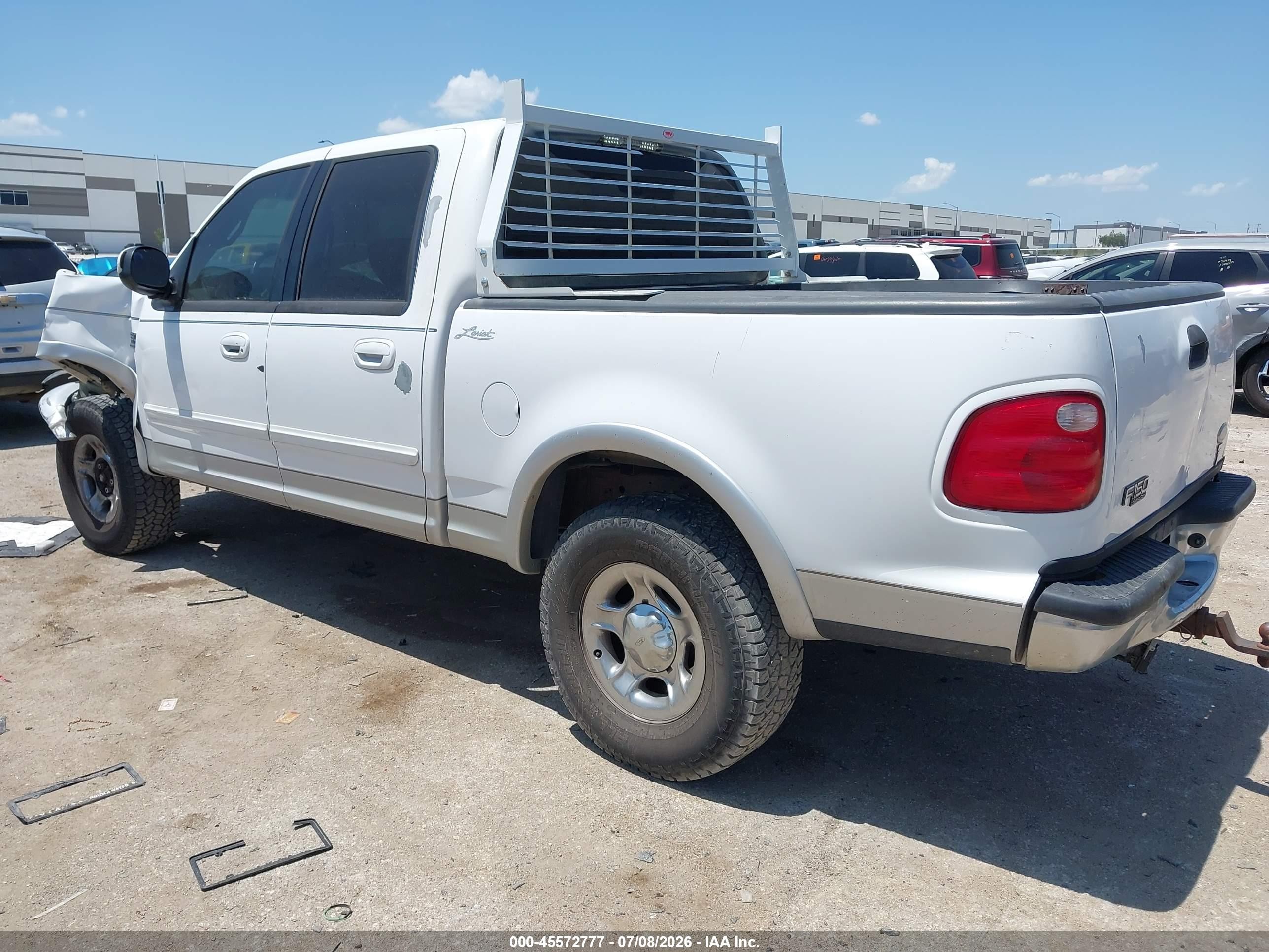 2002 Ford F-150 Lariat/xlt Белый vin: 1FTRW07L22KB41133