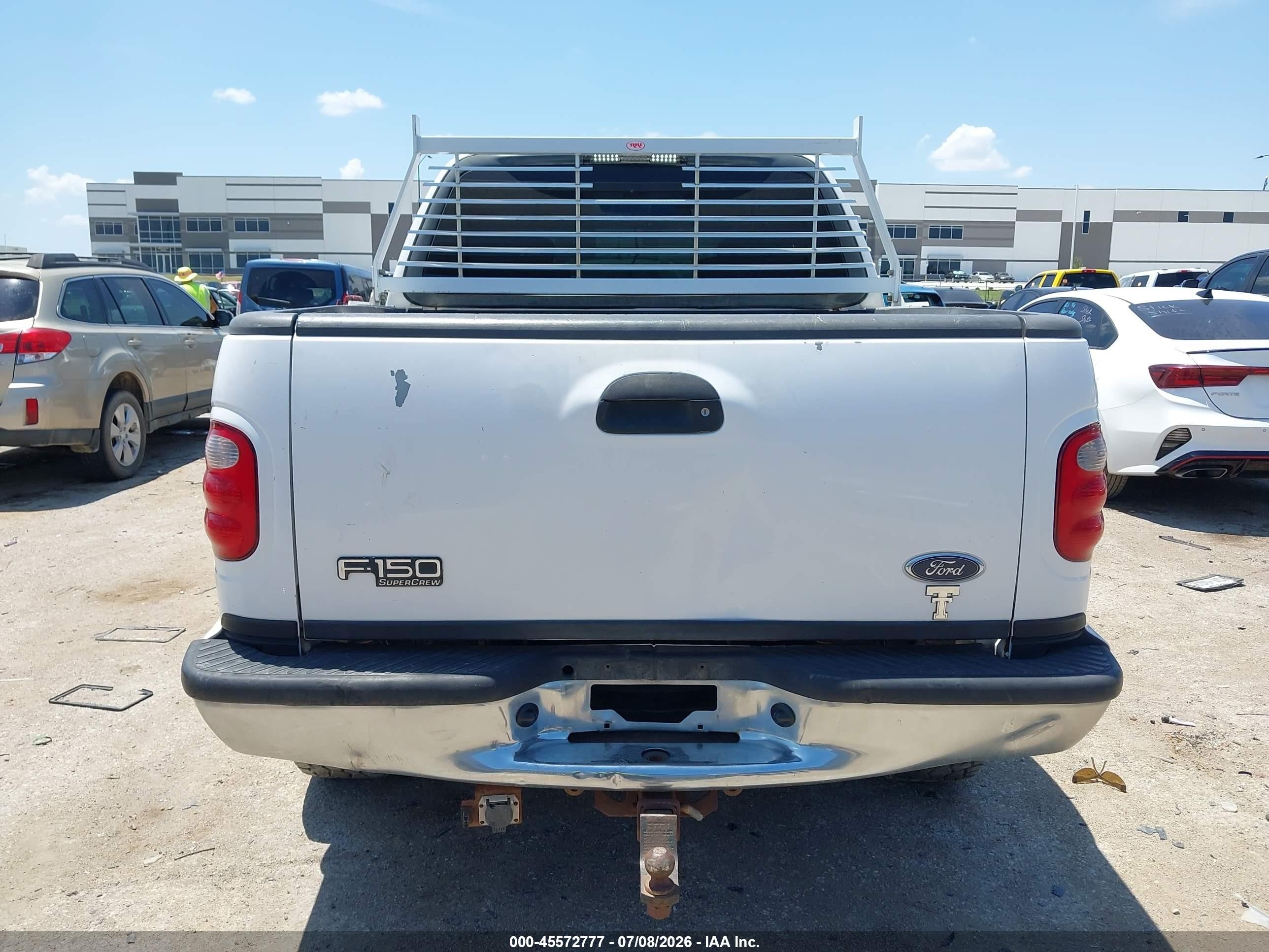 2002 Ford F-150 Lariat/xlt Белый vin: 1FTRW07L22KB41133