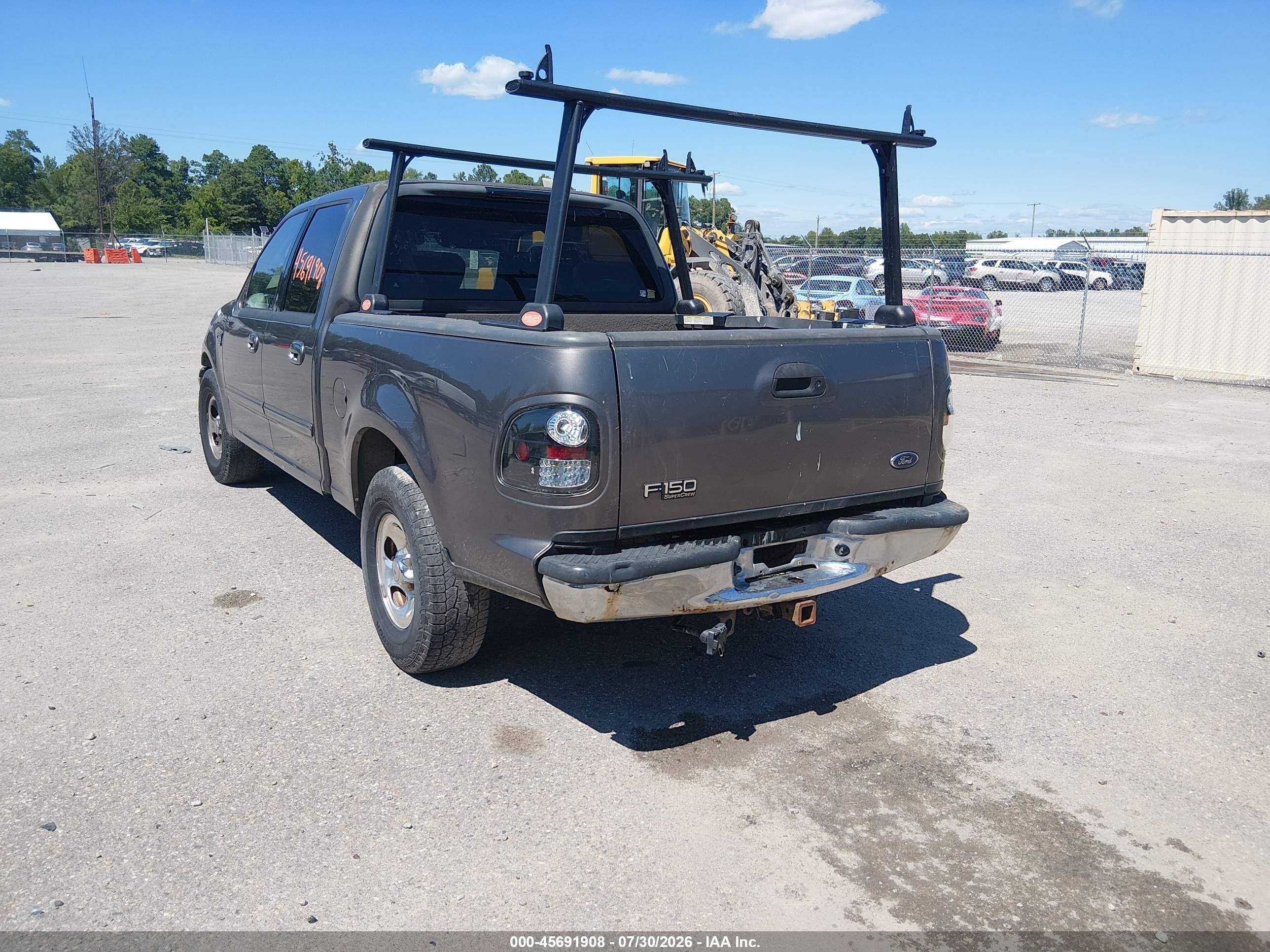 2002 Ford F-150 Lariat/xlt Gray vin: 1FTRW07L22KC32645