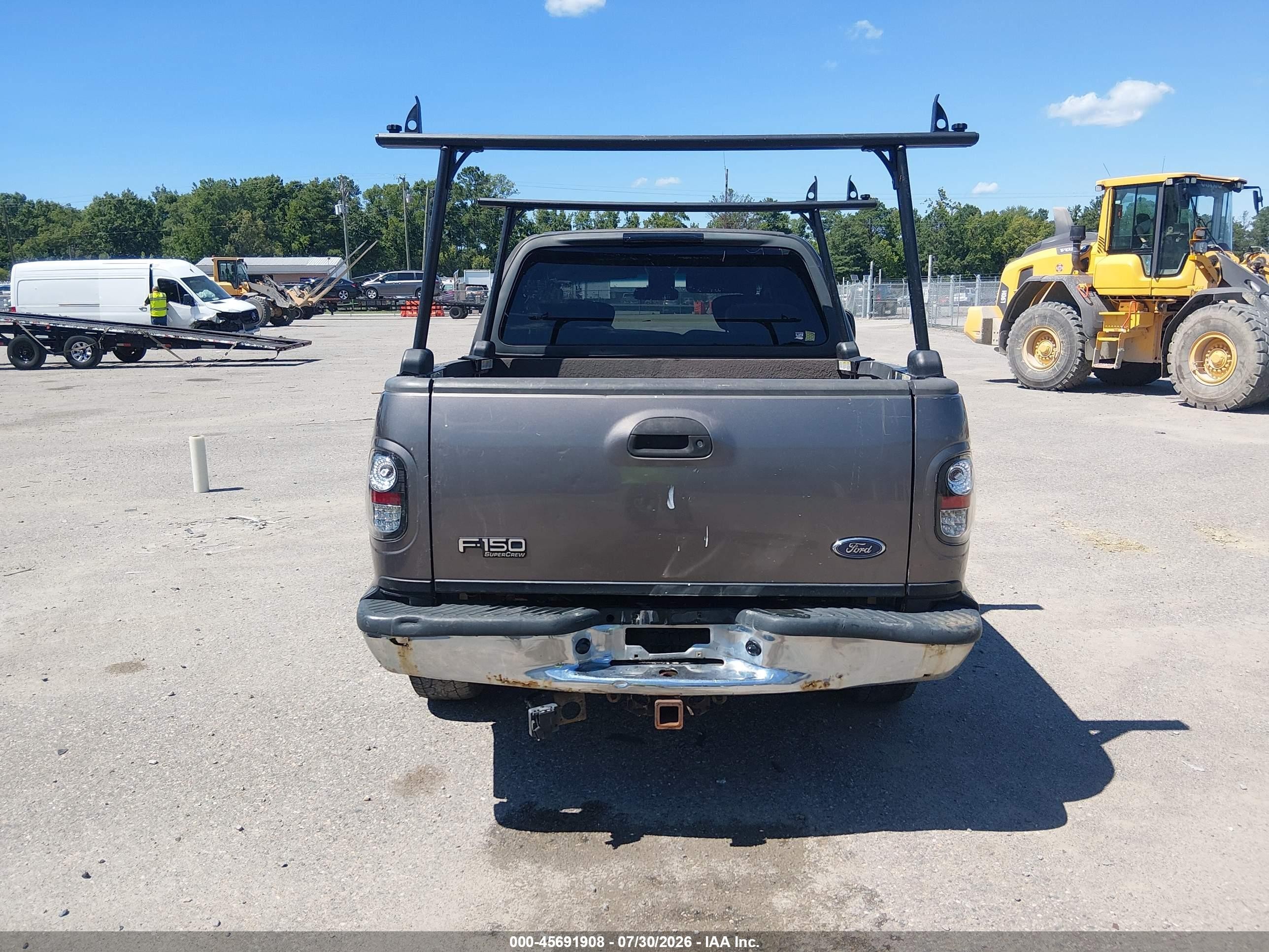 2002 Ford F-150 Lariat/xlt Gray vin: 1FTRW07L22KC32645