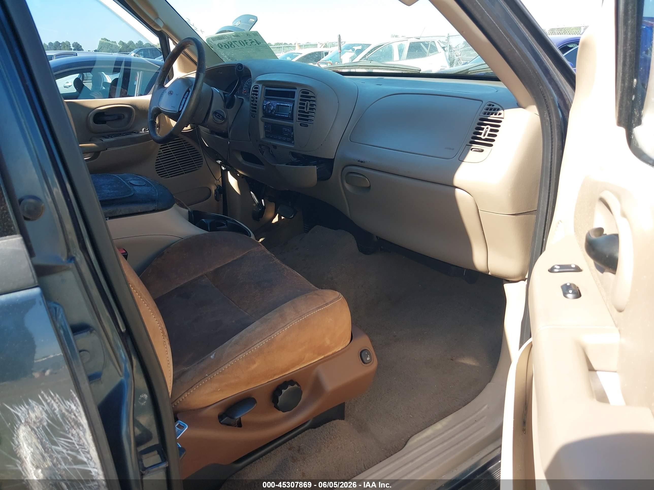 2002 Ford F-150 Lariat/xlt Green vin: 1FTRW07L22KC67184