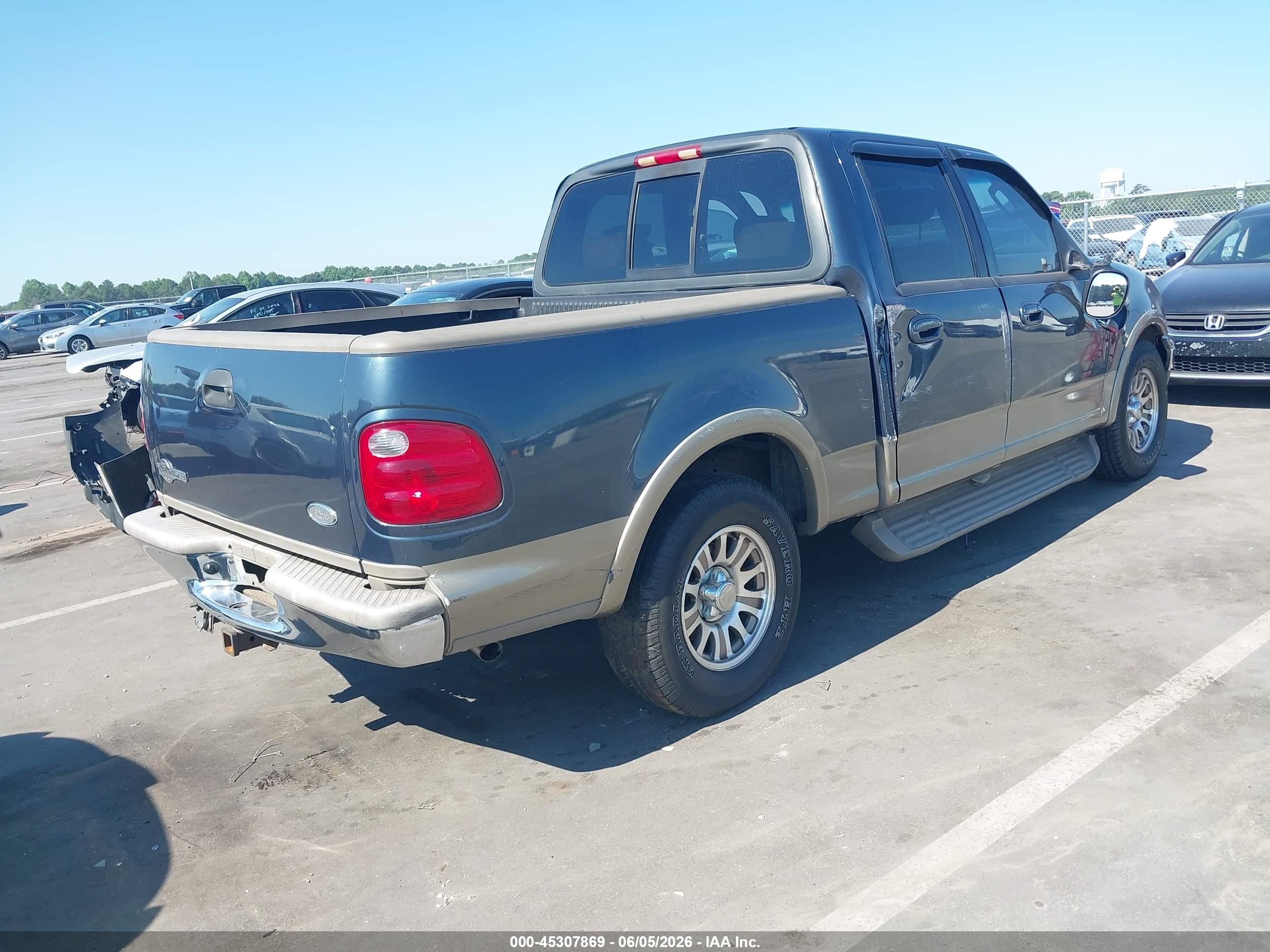 2002 Ford F-150 Lariat/xlt Green vin: 1FTRW07L22KC67184
