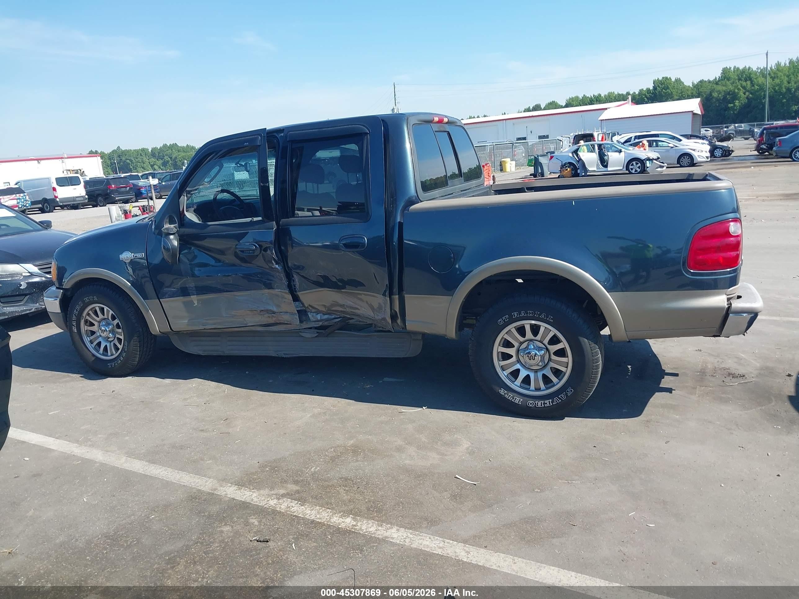 2002 Ford F-150 Lariat/xlt Green vin: 1FTRW07L22KC67184
