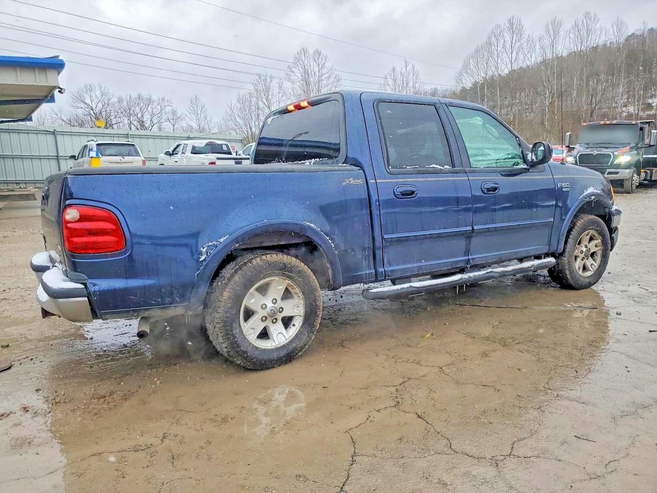 2003 Ford F150 Supercrew Blue vin: 1FTRW07L23KB04441