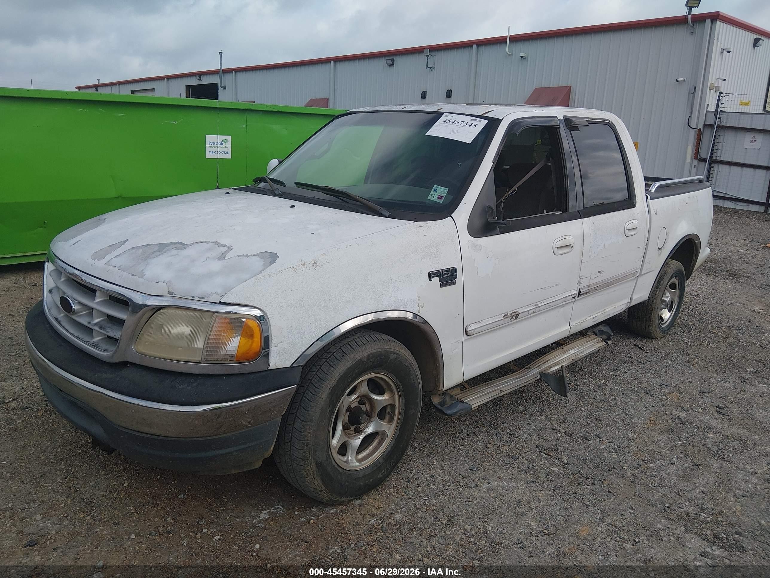 2001 Ford F-150 Harley-davidson Edition/king Ranch Edition/lariat/xlt Белый vin: 1FTRW07L31KB35744