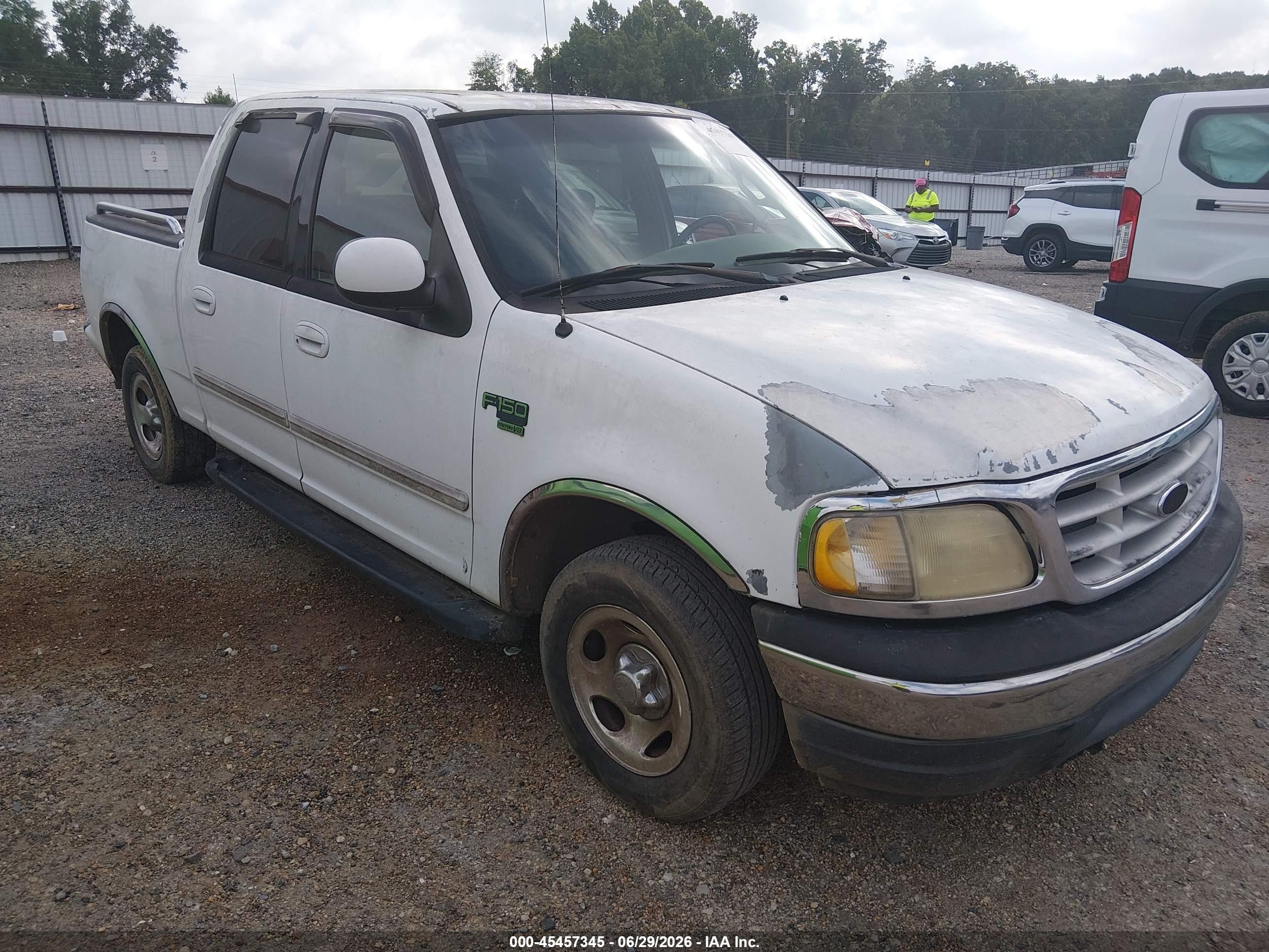 2001 Ford F-150 Harley-davidson Edition/king Ranch Edition/lariat/xlt White vin: 1FTRW07L31KB35744