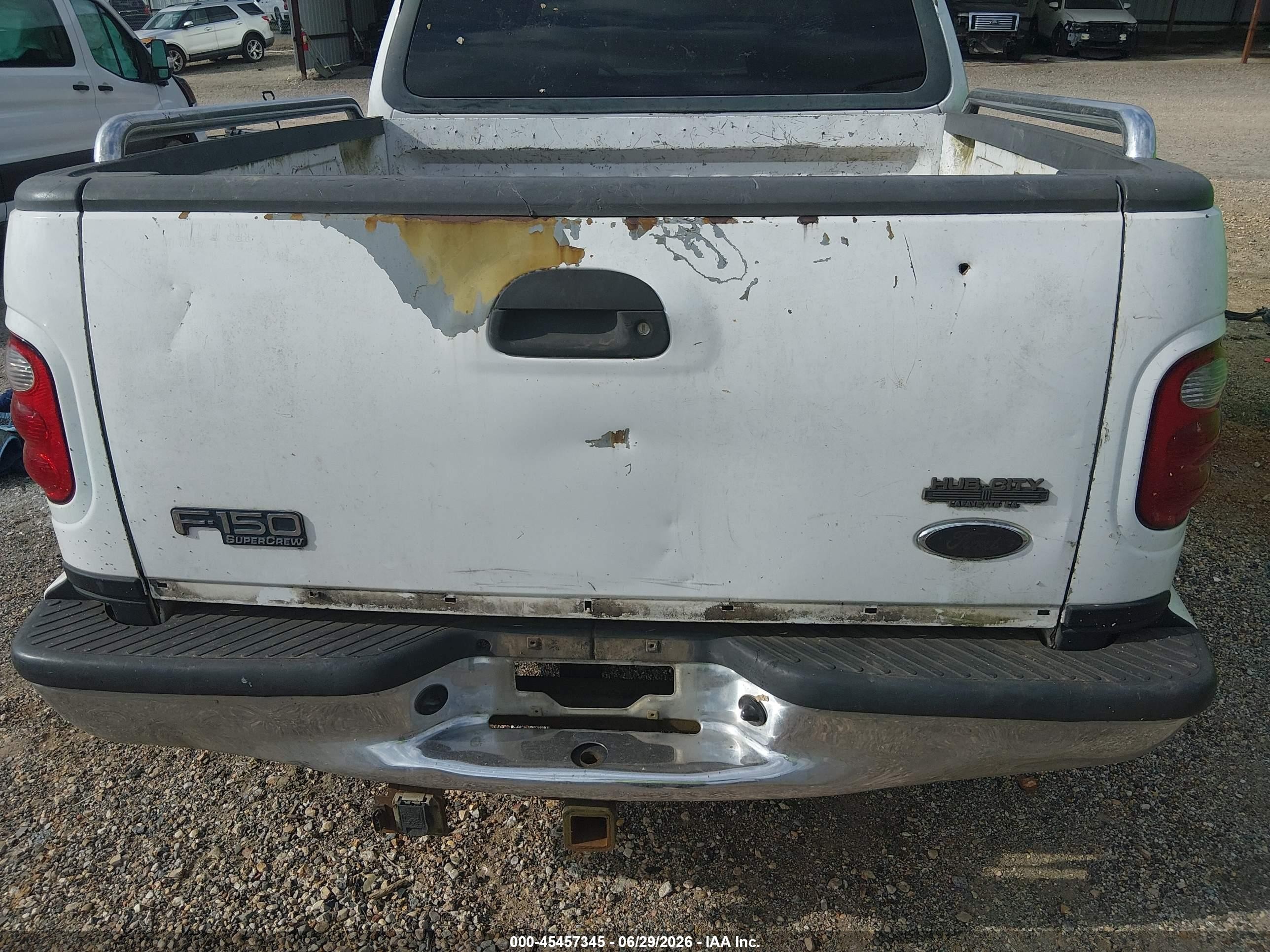 2001 Ford F-150 Harley-davidson Edition/king Ranch Edition/lariat/xlt Белый vin: 1FTRW07L31KB35744