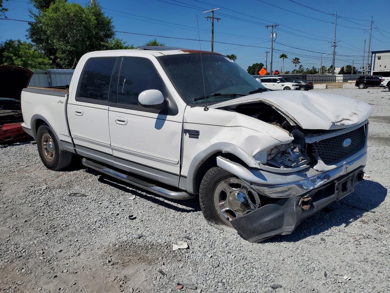 2001 Ford F150 Supercrew White vin: 1FTRW07L31KE05362