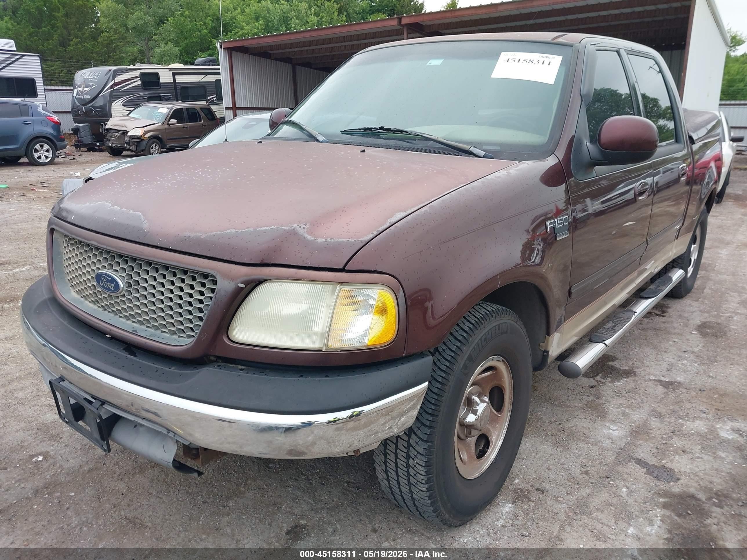 2001 Ford F-150 Harley-davidson Edition/king Ranch Edition/lariat/xlt Maroon vin: 1FTRW07L31KE12733
