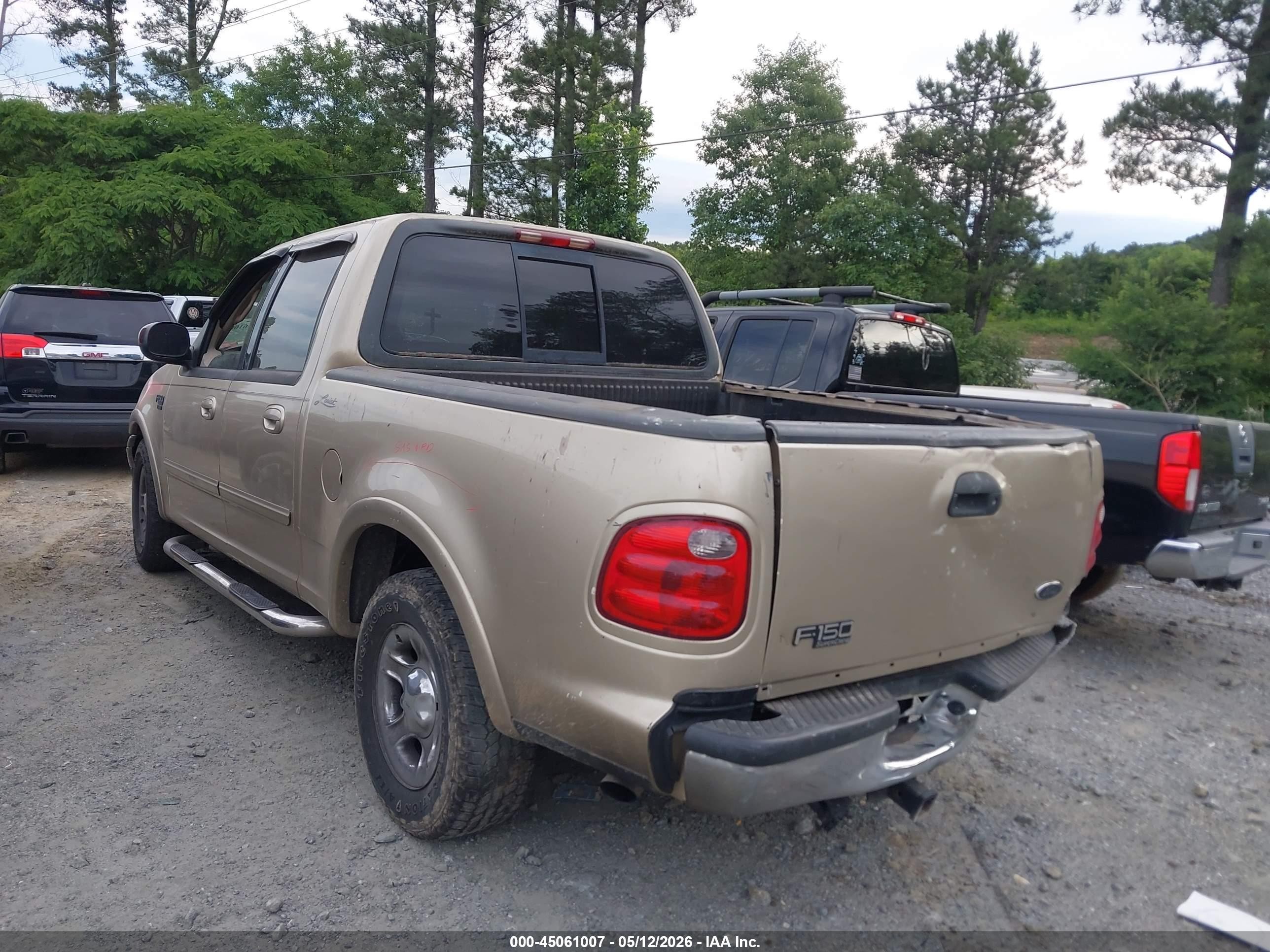 2001 Ford F-150 Harley-davidson Edition/king Ranch Edition/lariat/xlt Tan vin: 1FTRW07L31KE16894