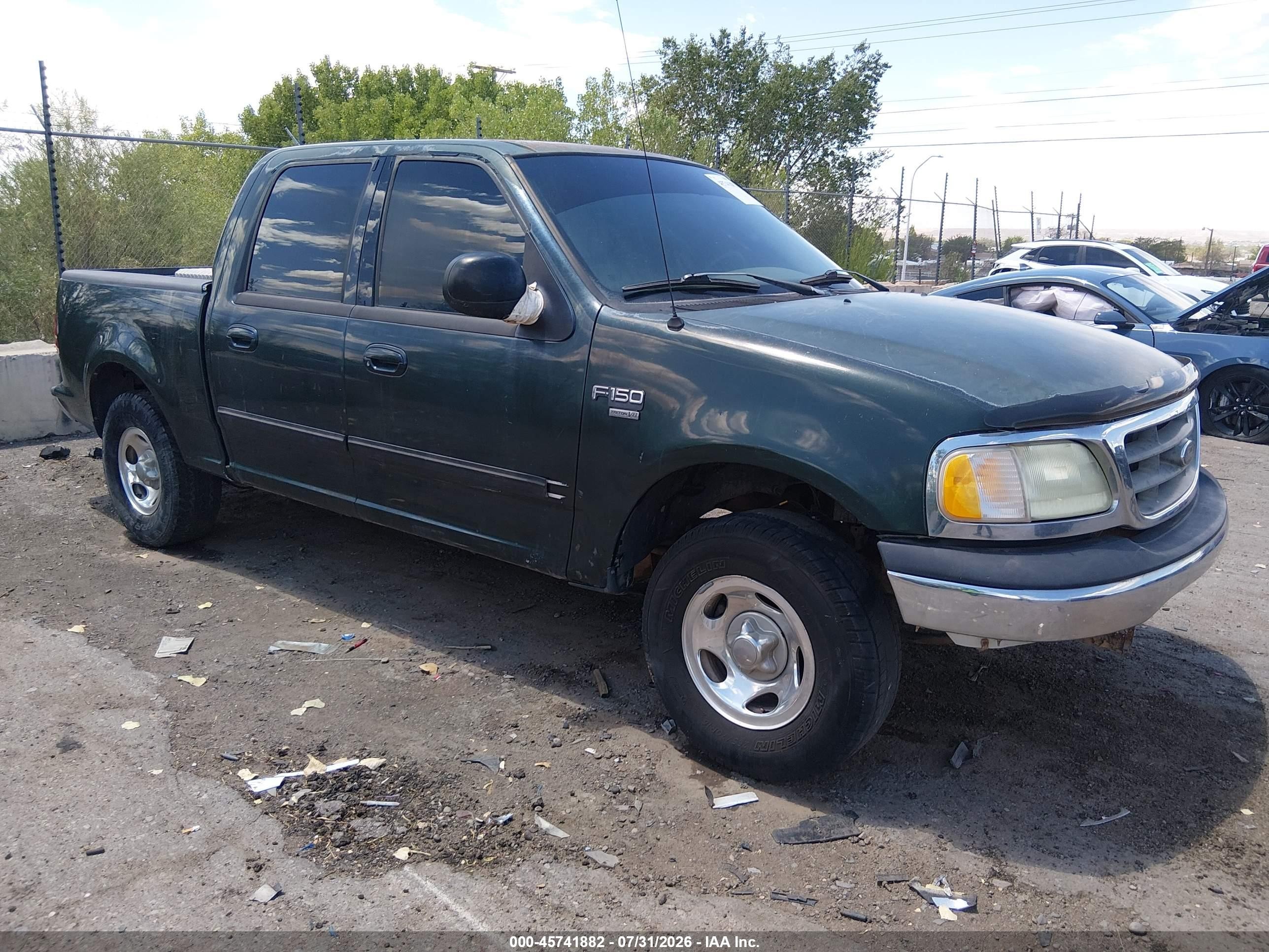 2003 Ford F-150 Lariat/xlt Green vin: 1FTRW07L33KA82577