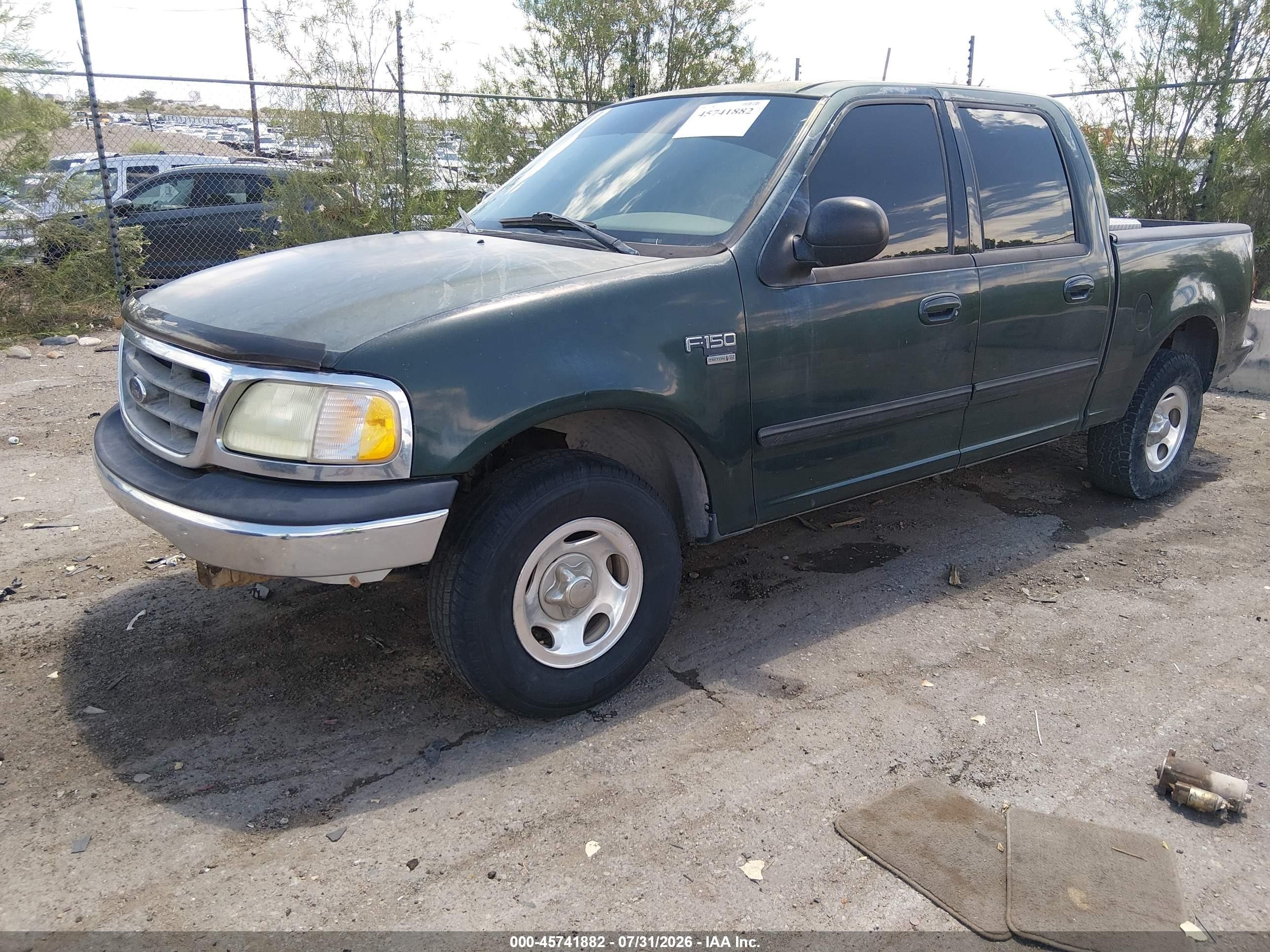 2003 Ford F-150 Lariat/xlt Green vin: 1FTRW07L33KA82577