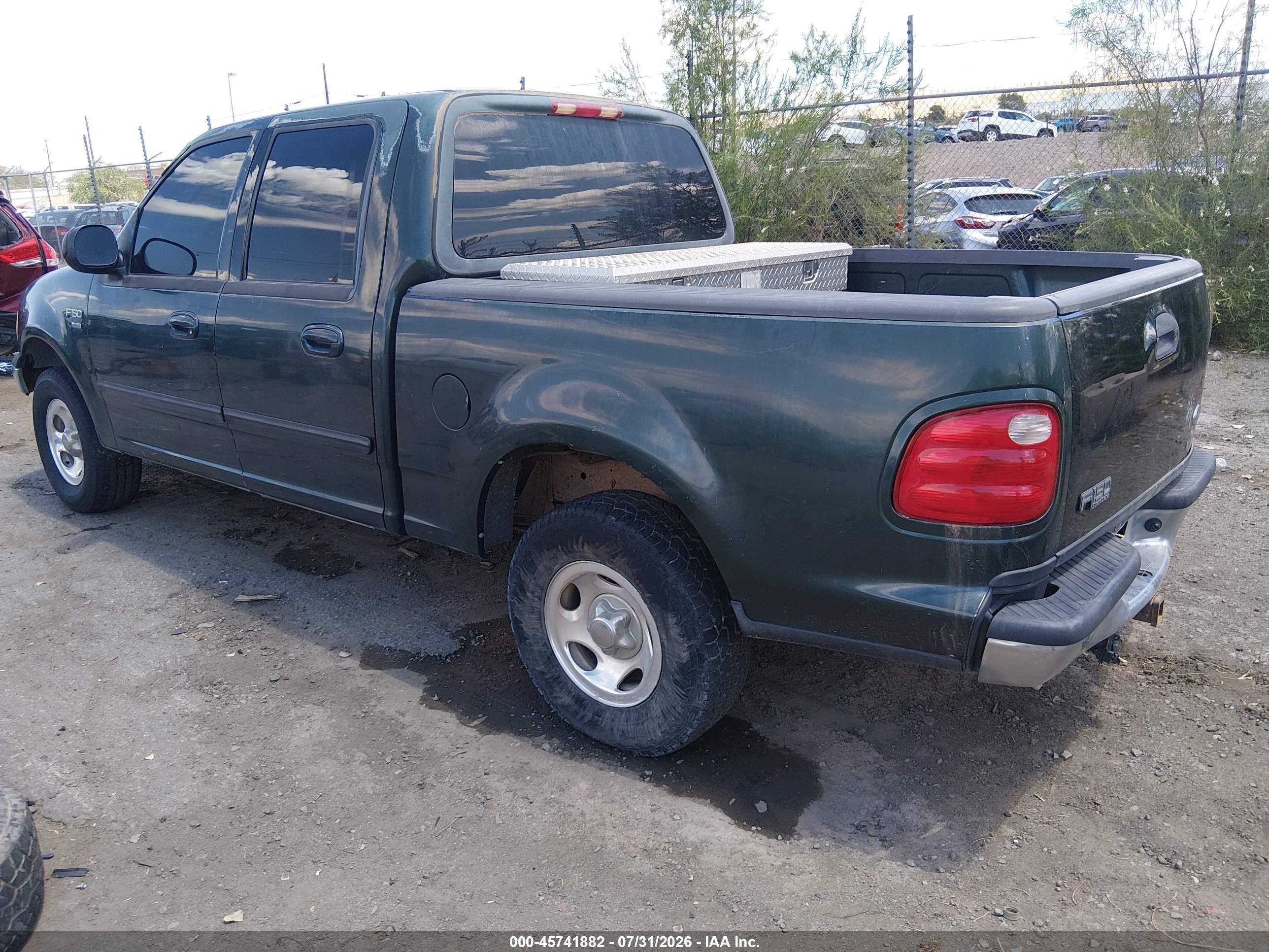 2003 Ford F-150 Lariat/xlt Green vin: 1FTRW07L33KA82577