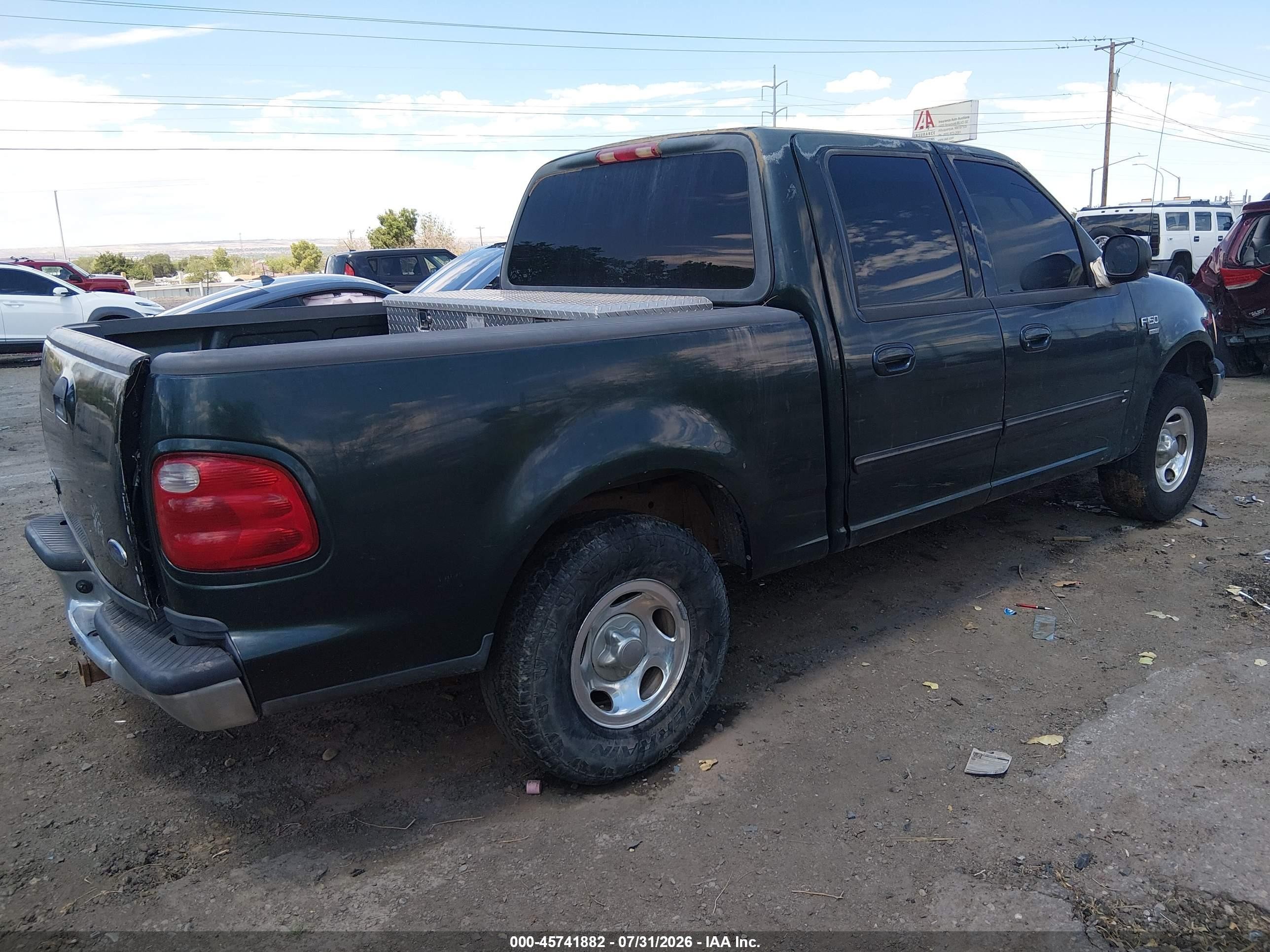2003 Ford F-150 Lariat/xlt Green vin: 1FTRW07L33KA82577