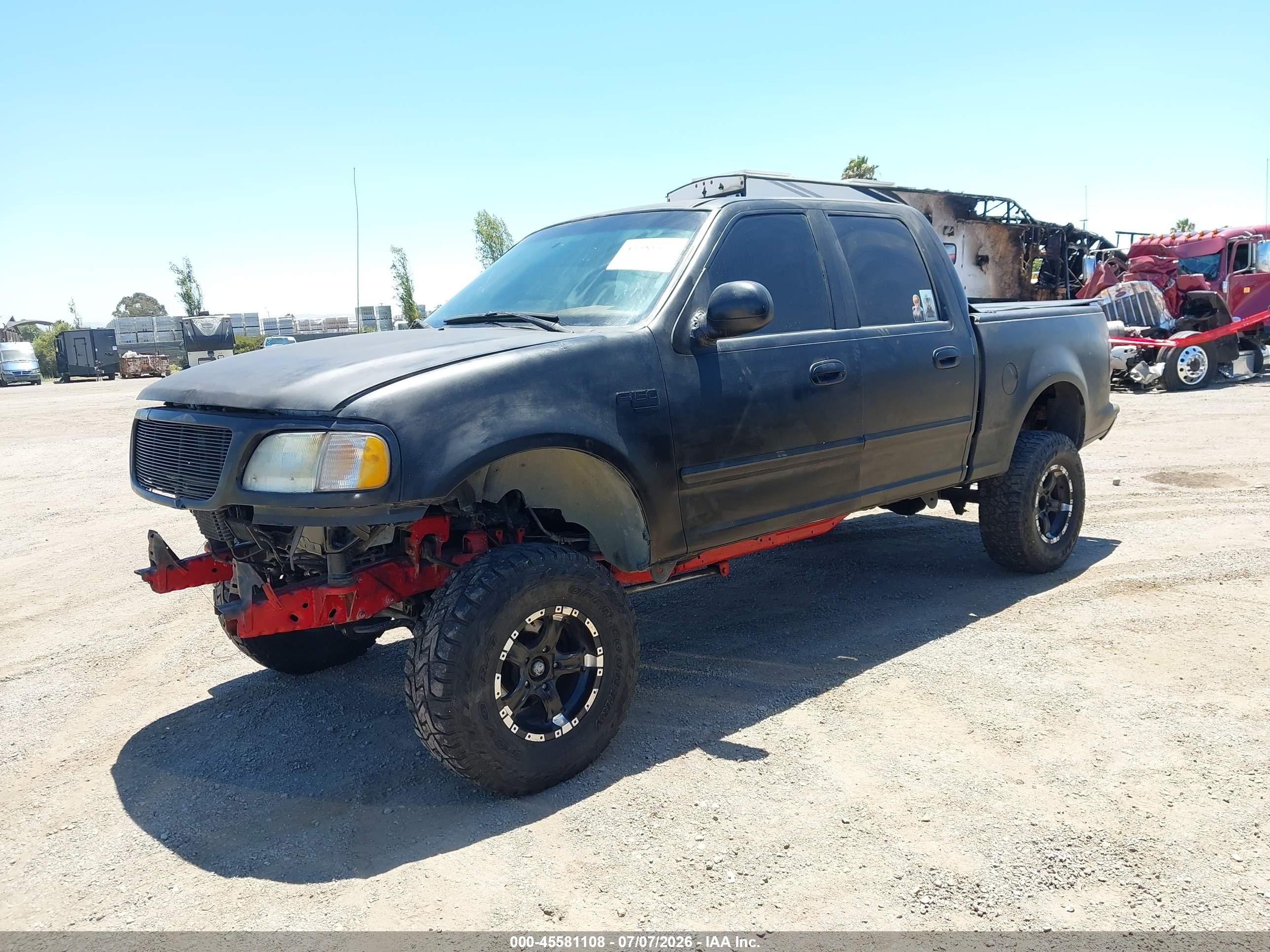 2003 Ford F-150 Lariat/xlt Black vin: 1FTRW07L33KB69430