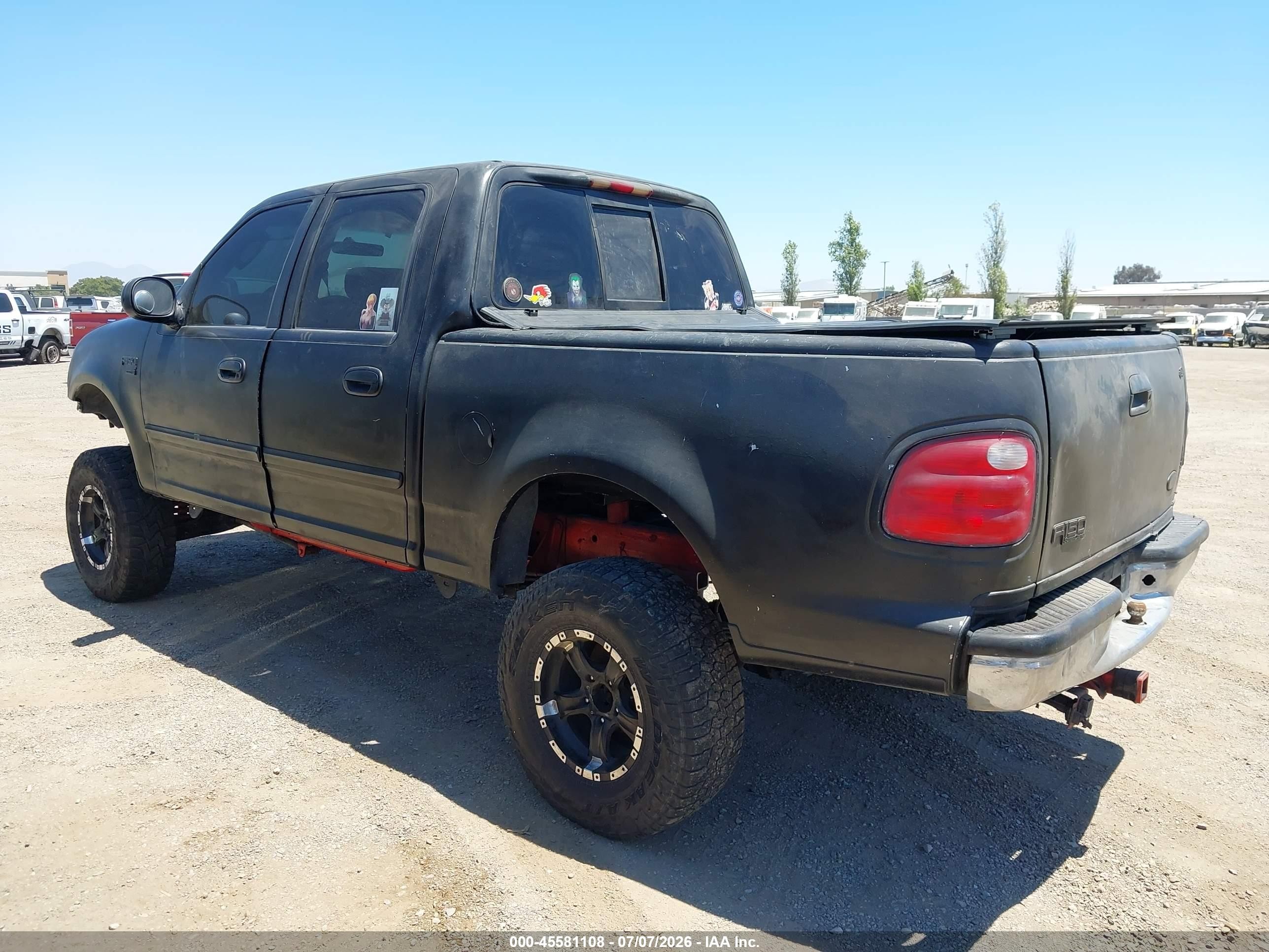 2003 Ford F-150 Lariat/xlt Black vin: 1FTRW07L33KB69430