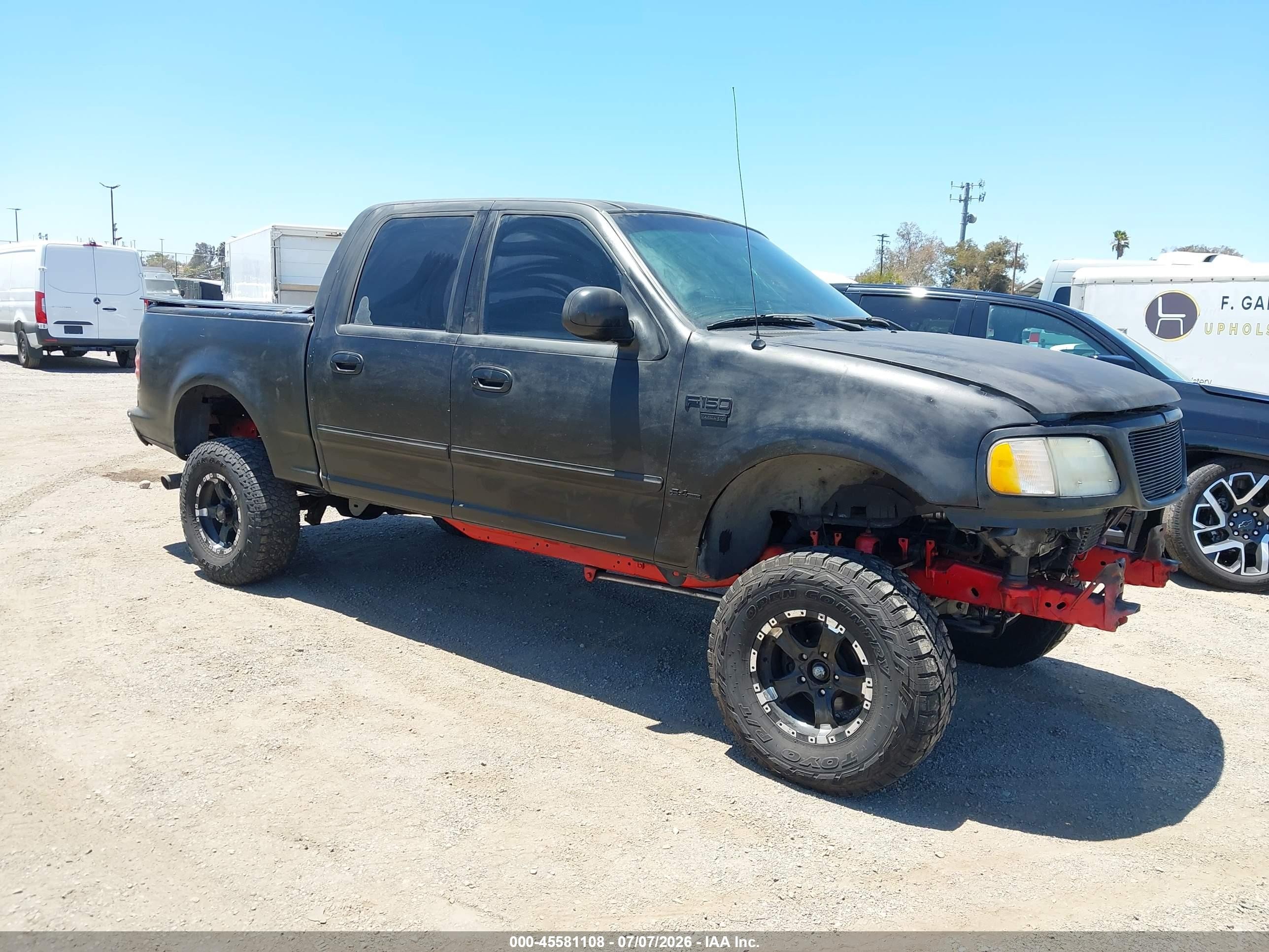 2003 Ford F-150 Lariat/xlt Black vin: 1FTRW07L33KB69430
