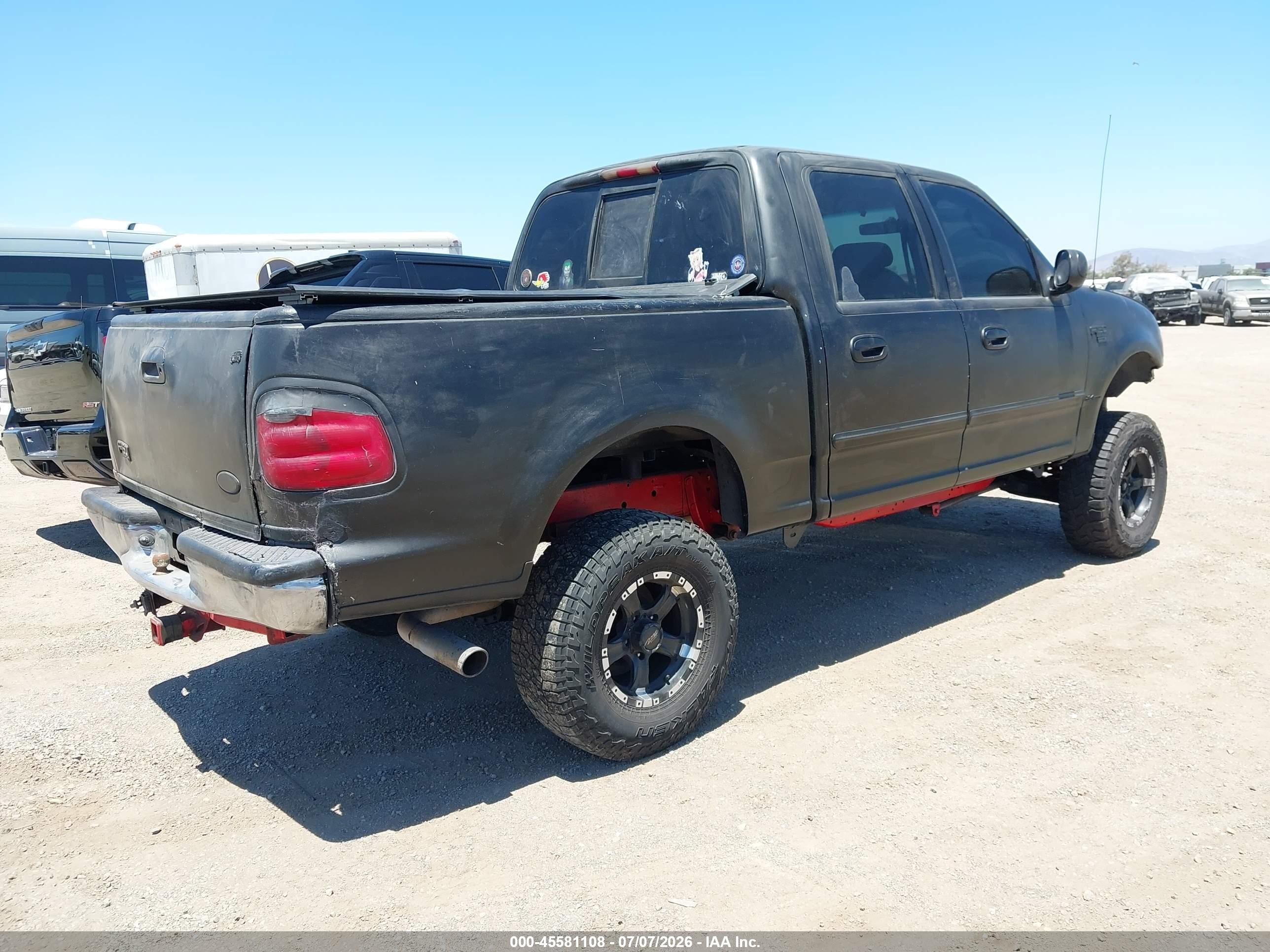 2003 Ford F-150 Lariat/xlt Black vin: 1FTRW07L33KB69430