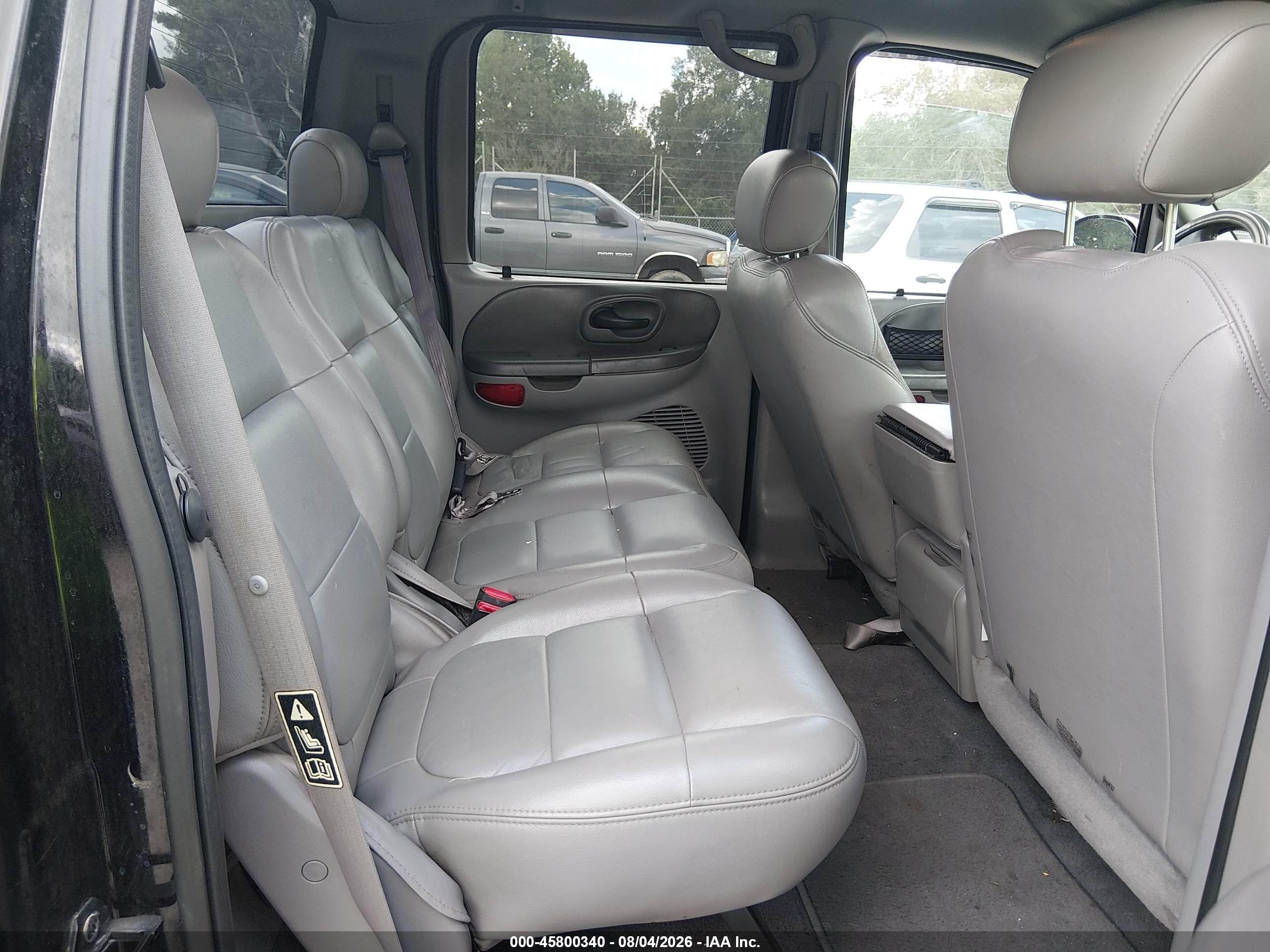 2003 Ford F-150 Lariat/xlt Black vin: 1FTRW07L33KB99723