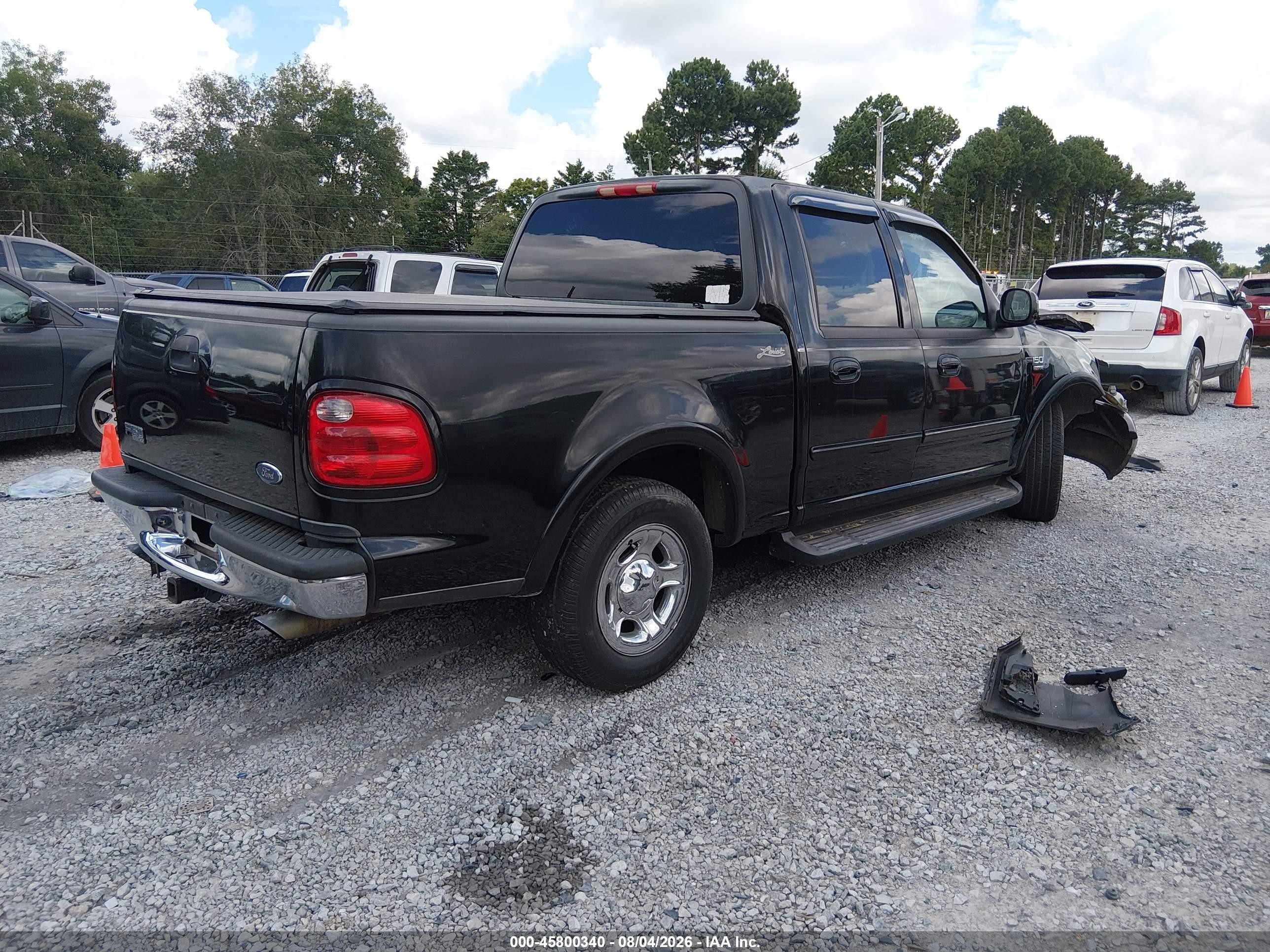 2003 Ford F-150 Lariat/xlt Black vin: 1FTRW07L33KB99723