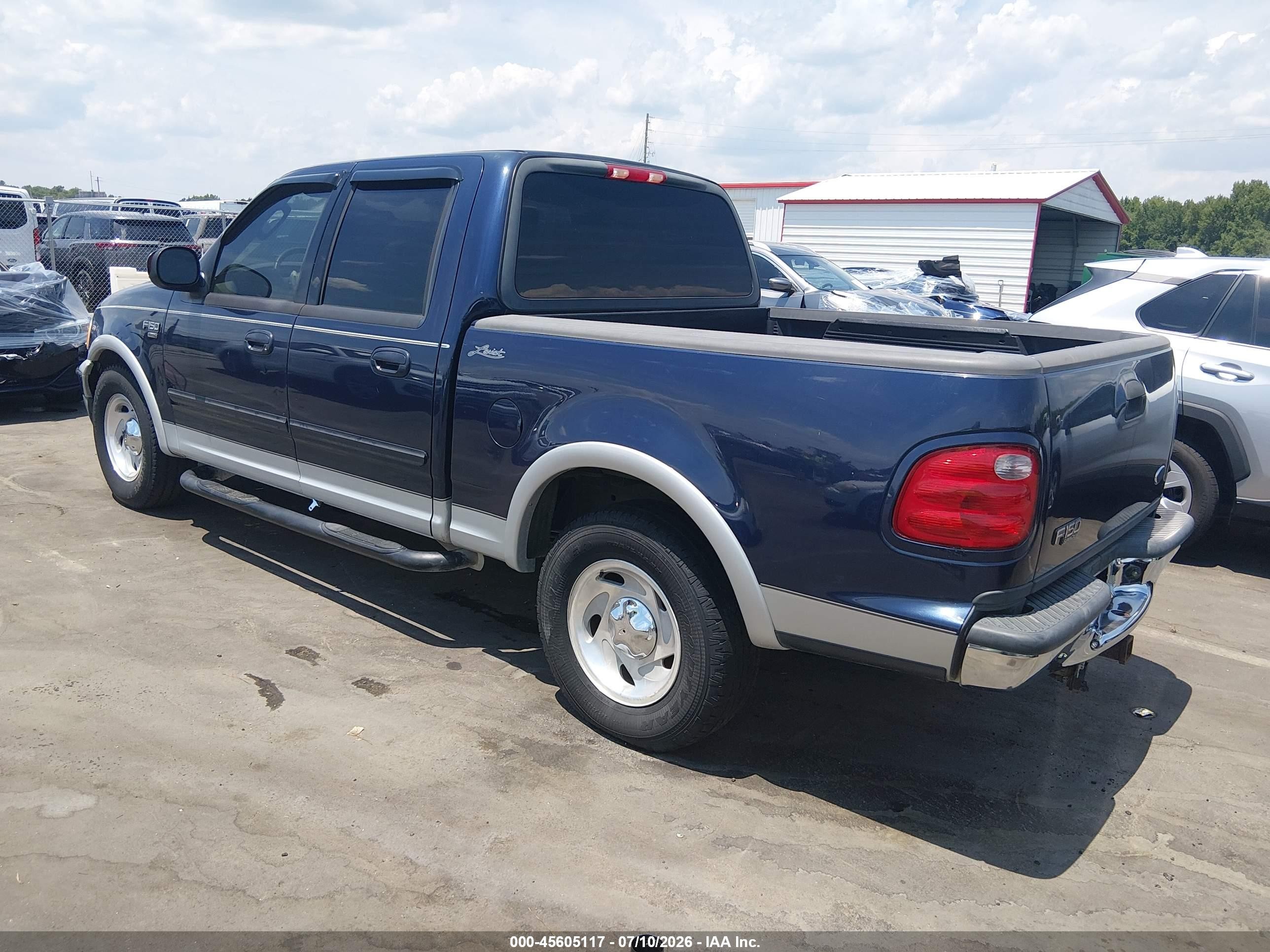 2003 Ford F-150 Lariat/xlt Blue vin: 1FTRW07L33KD85455