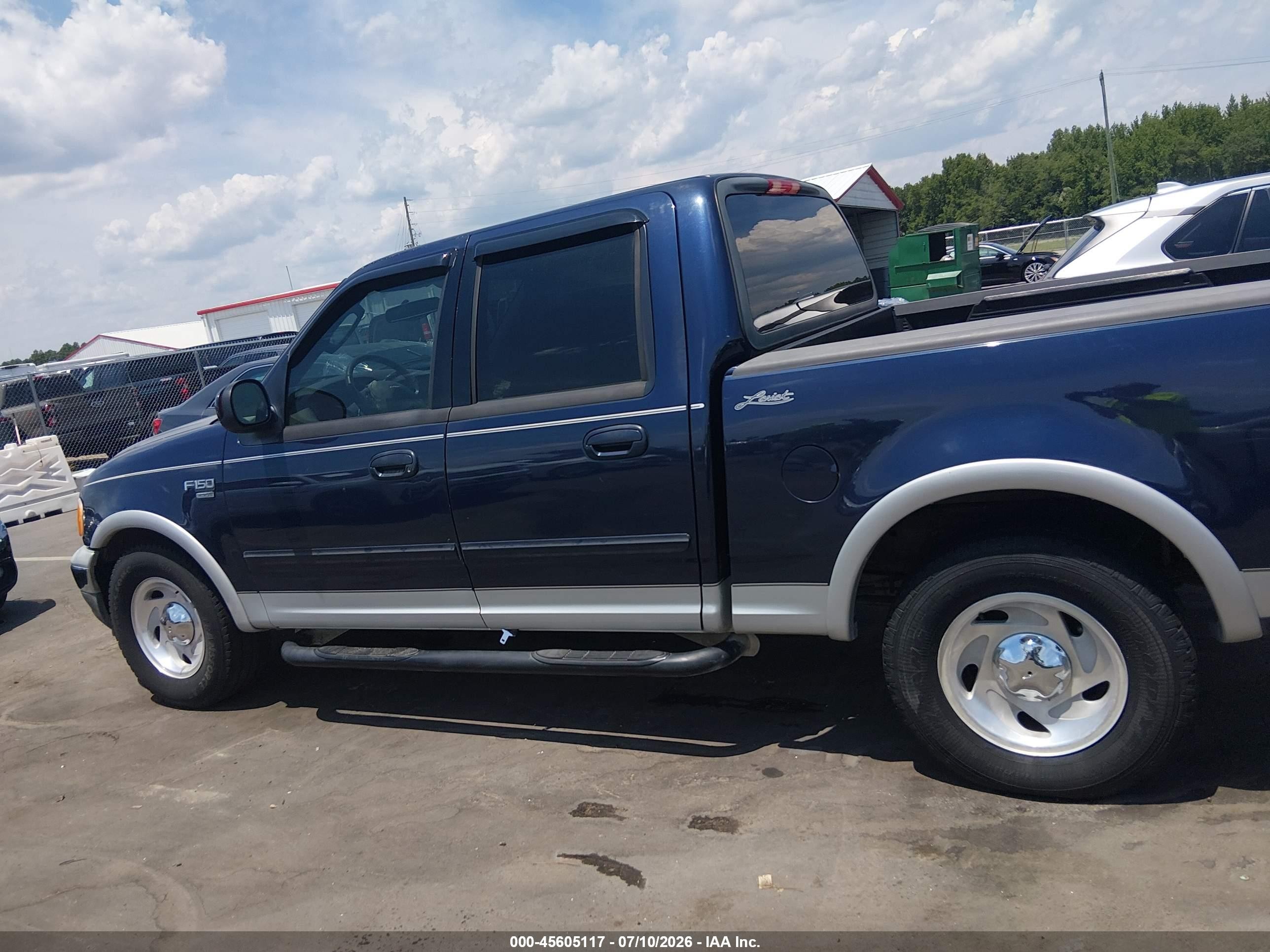 2003 Ford F-150 Lariat/xlt Blue vin: 1FTRW07L33KD85455