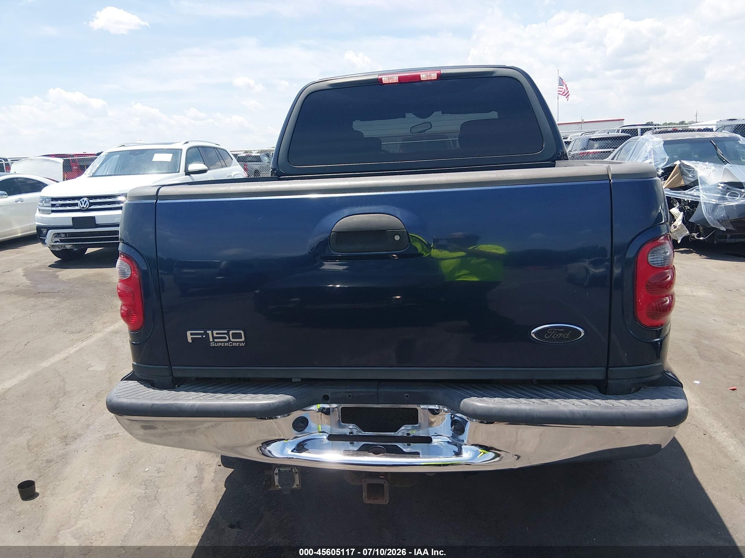 2003 Ford F-150 Lariat/xlt Blue vin: 1FTRW07L33KD85455
