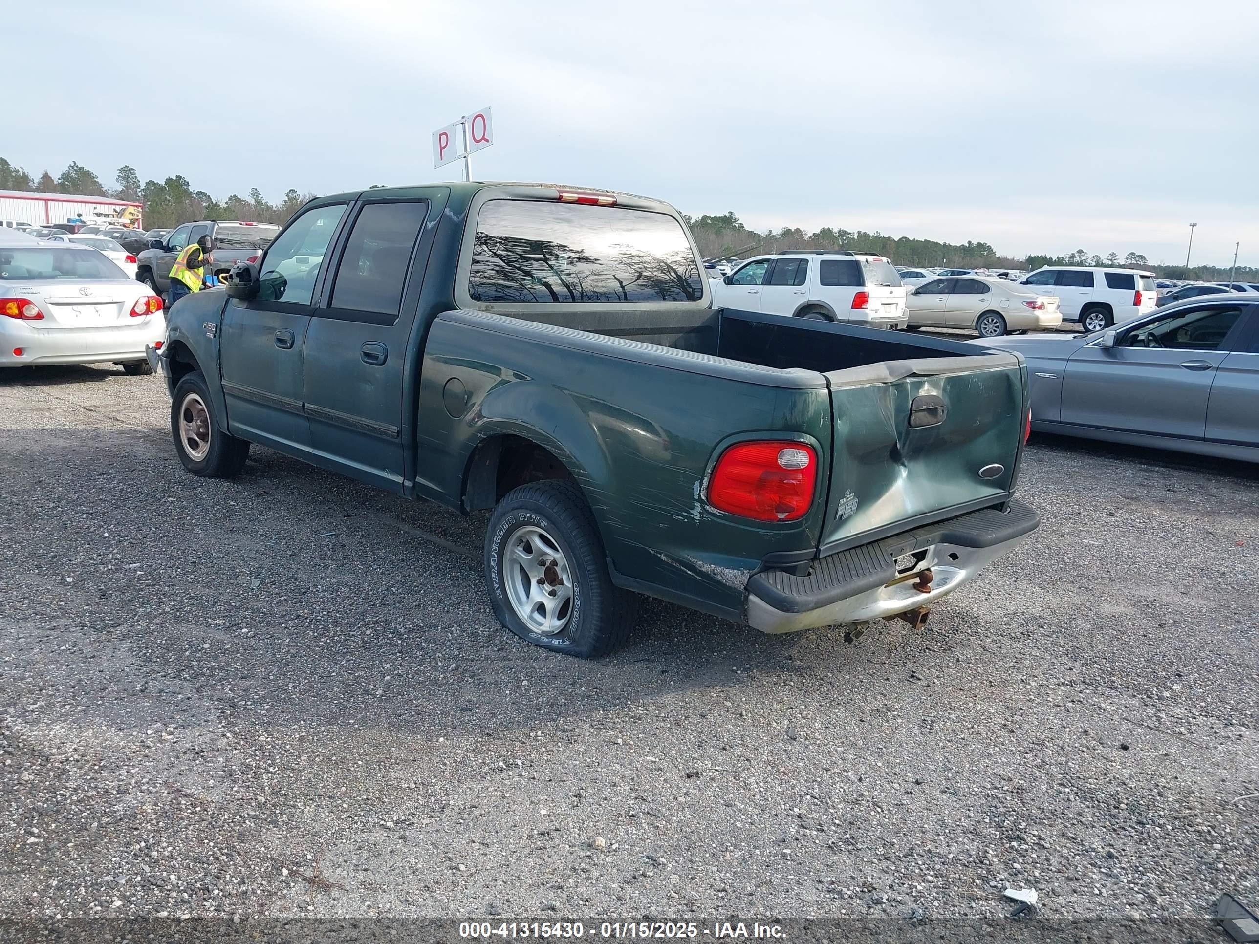 2001 Ford F-150 Supercrew Harley-davidson/king Ranch/lariat/xlt Green vin: 1FTRW07L41KF94040