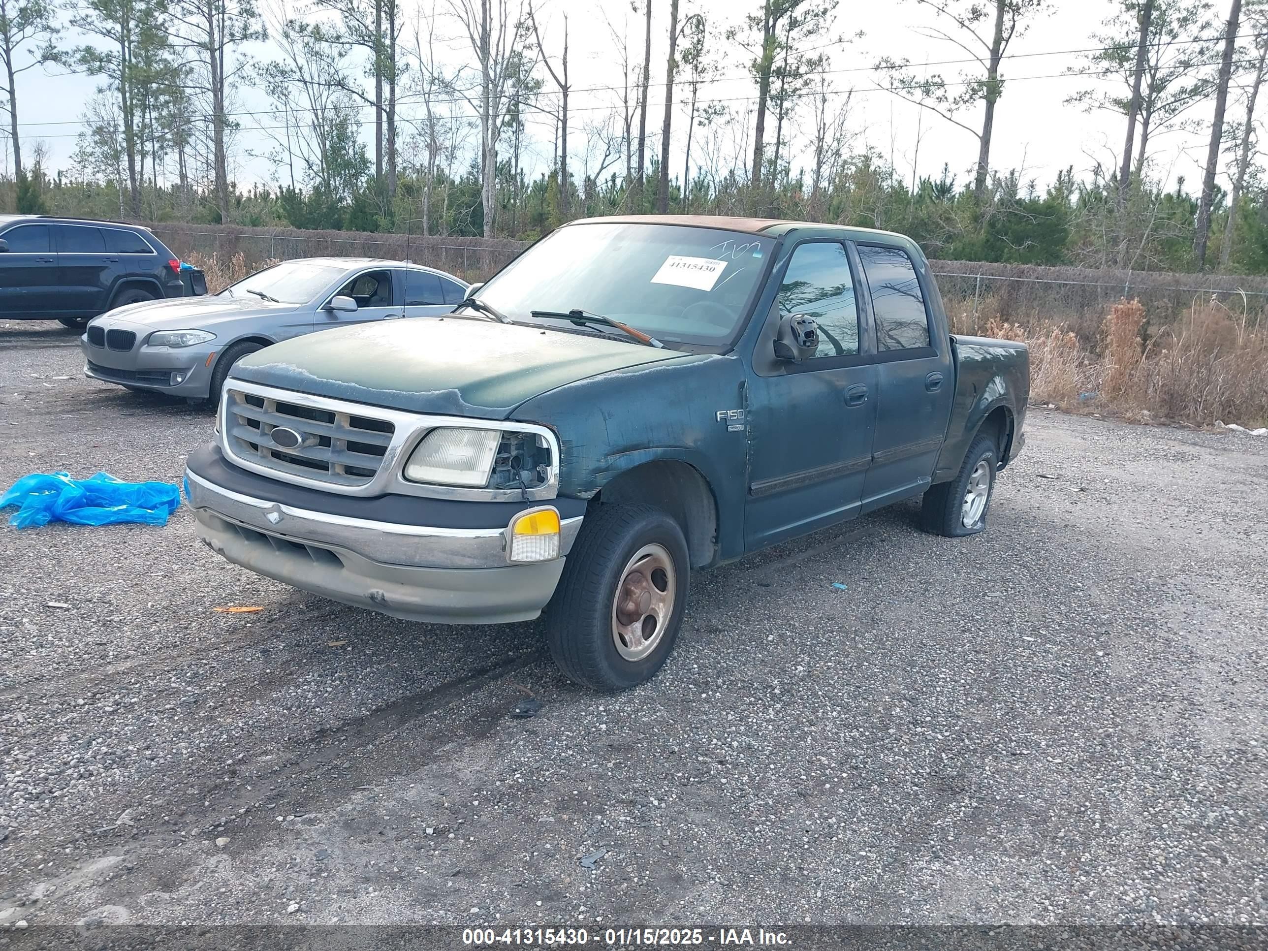 2001 Ford F-150 Supercrew Harley-davidson/king Ranch/lariat/xlt Green vin: 1FTRW07L41KF94040
