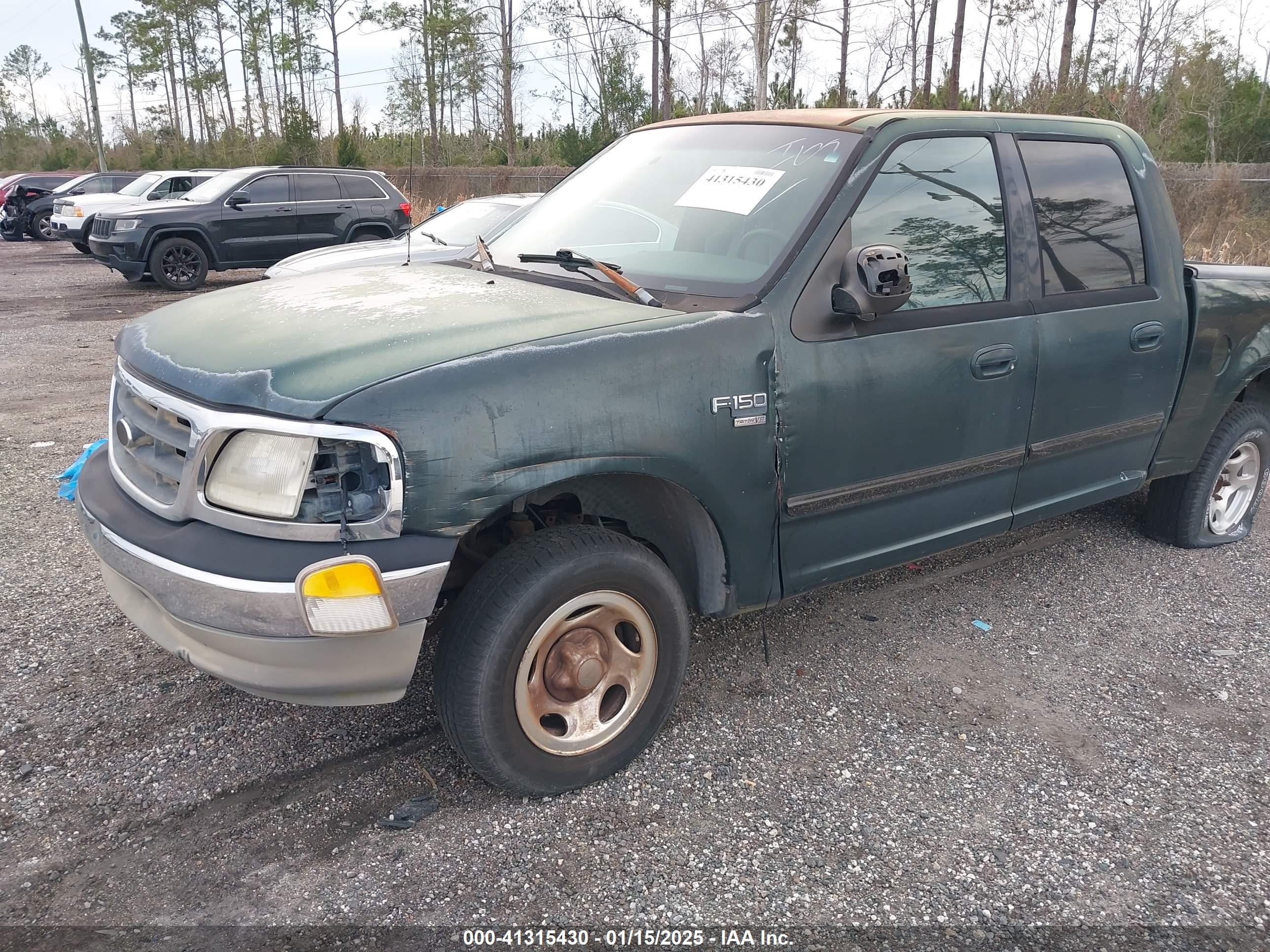 2001 Ford F-150 Supercrew Harley-davidson/king Ranch/lariat/xlt Green vin: 1FTRW07L41KF94040