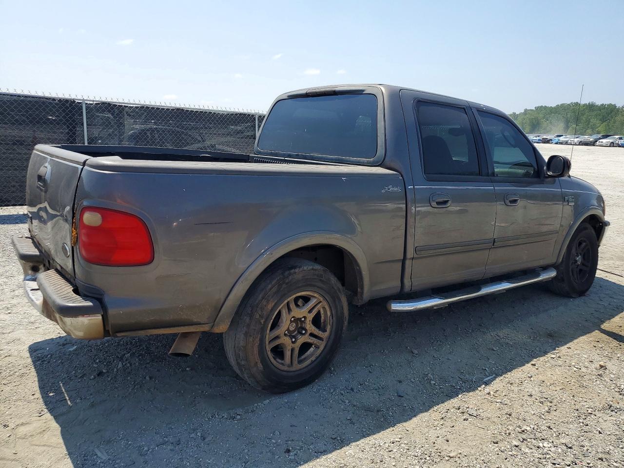 2002 Ford F150 Supercrew Gray vin: 1FTRW07L42KE24374