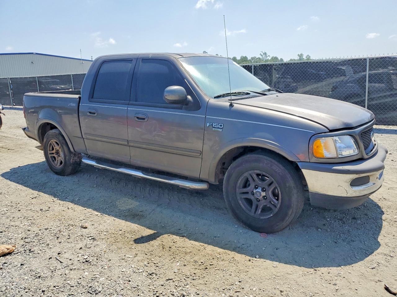 2002 Ford F150 Supercrew Gray vin: 1FTRW07L42KE24374