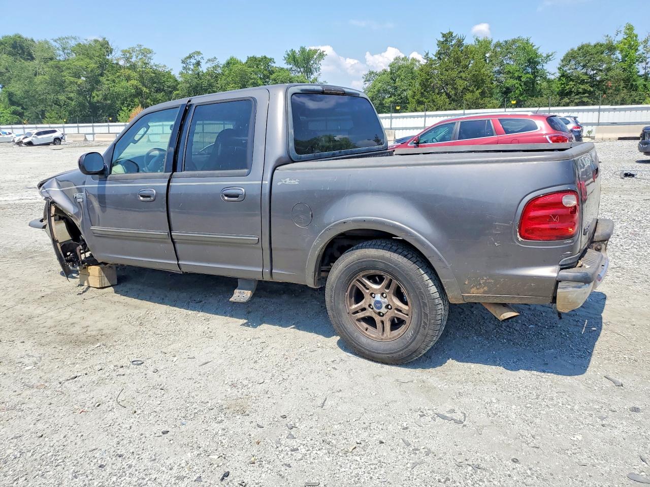2002 Ford F150 Supercrew Gray vin: 1FTRW07L42KE24374