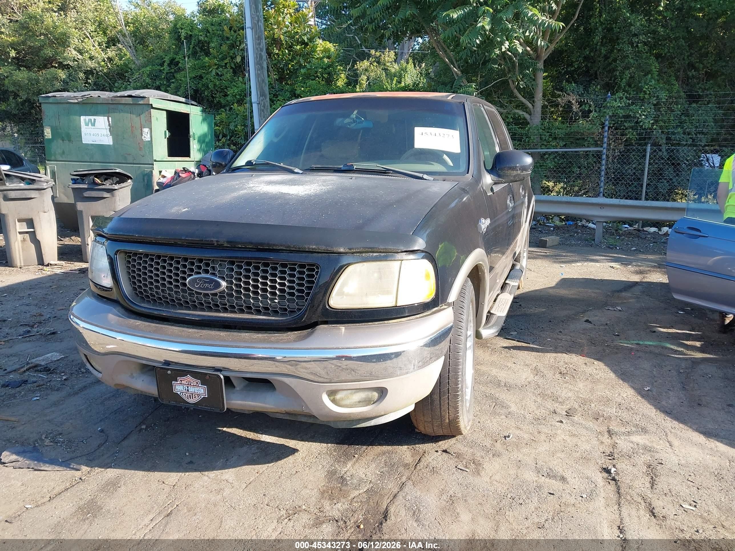 2003 Ford F-150 Lariat/xlt Черный vin: 1FTRW07L43KC11488