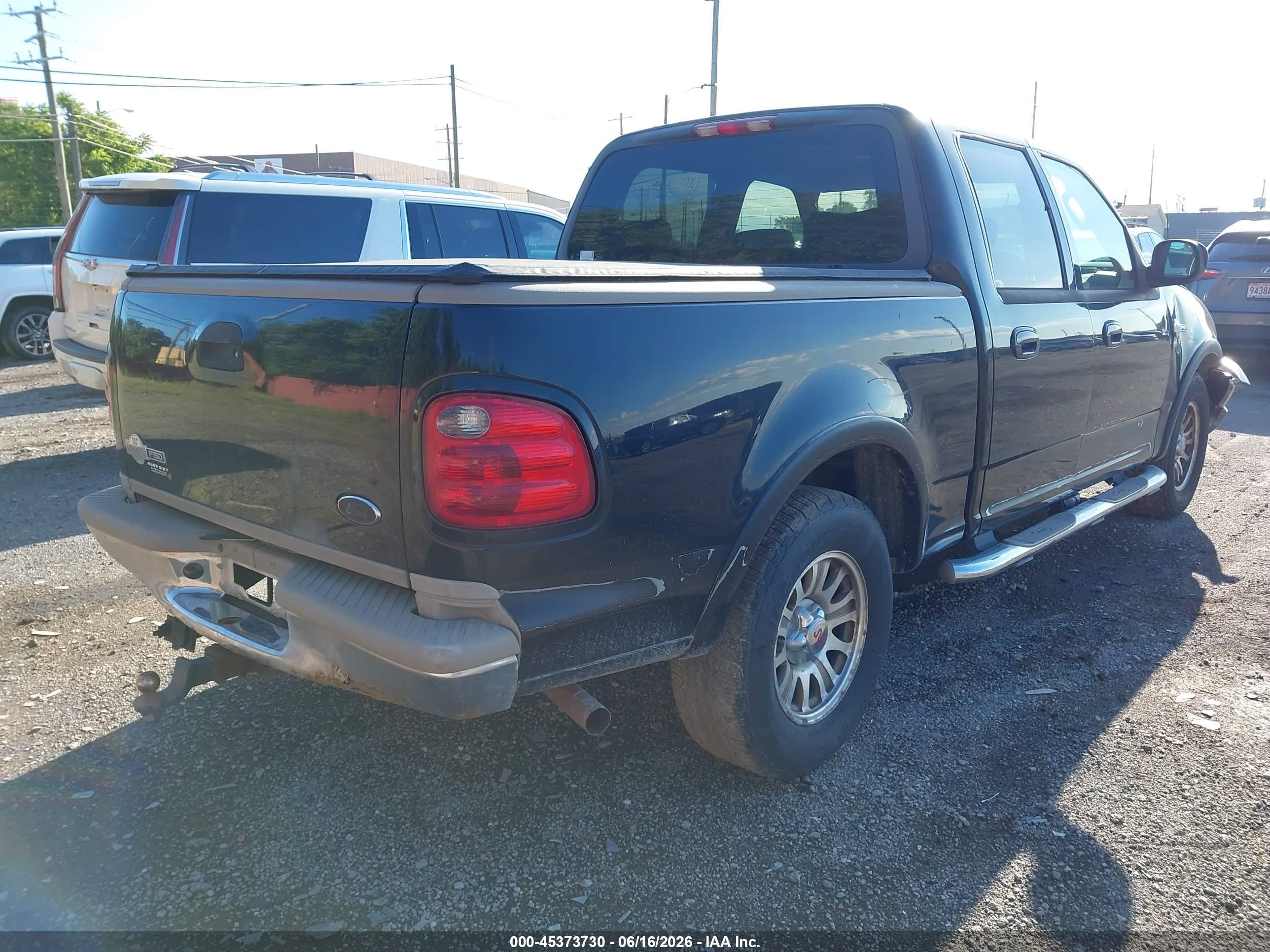 2003 Ford F-150 Lariat/xlt Black vin: 1FTRW07L43KD01241