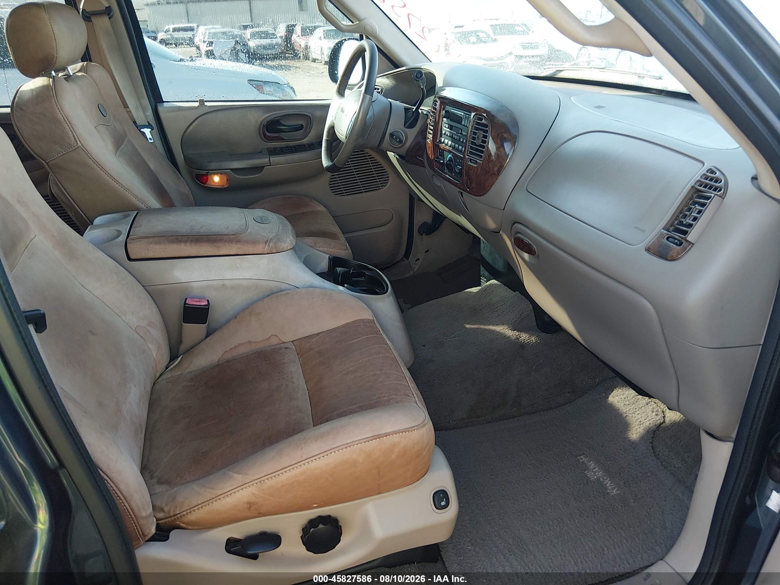 2001 Ford F-150 Harley-davidson Edition/king Ranch Edition/lariat/xlt Blue vin: 1FTRW07L51KC13635