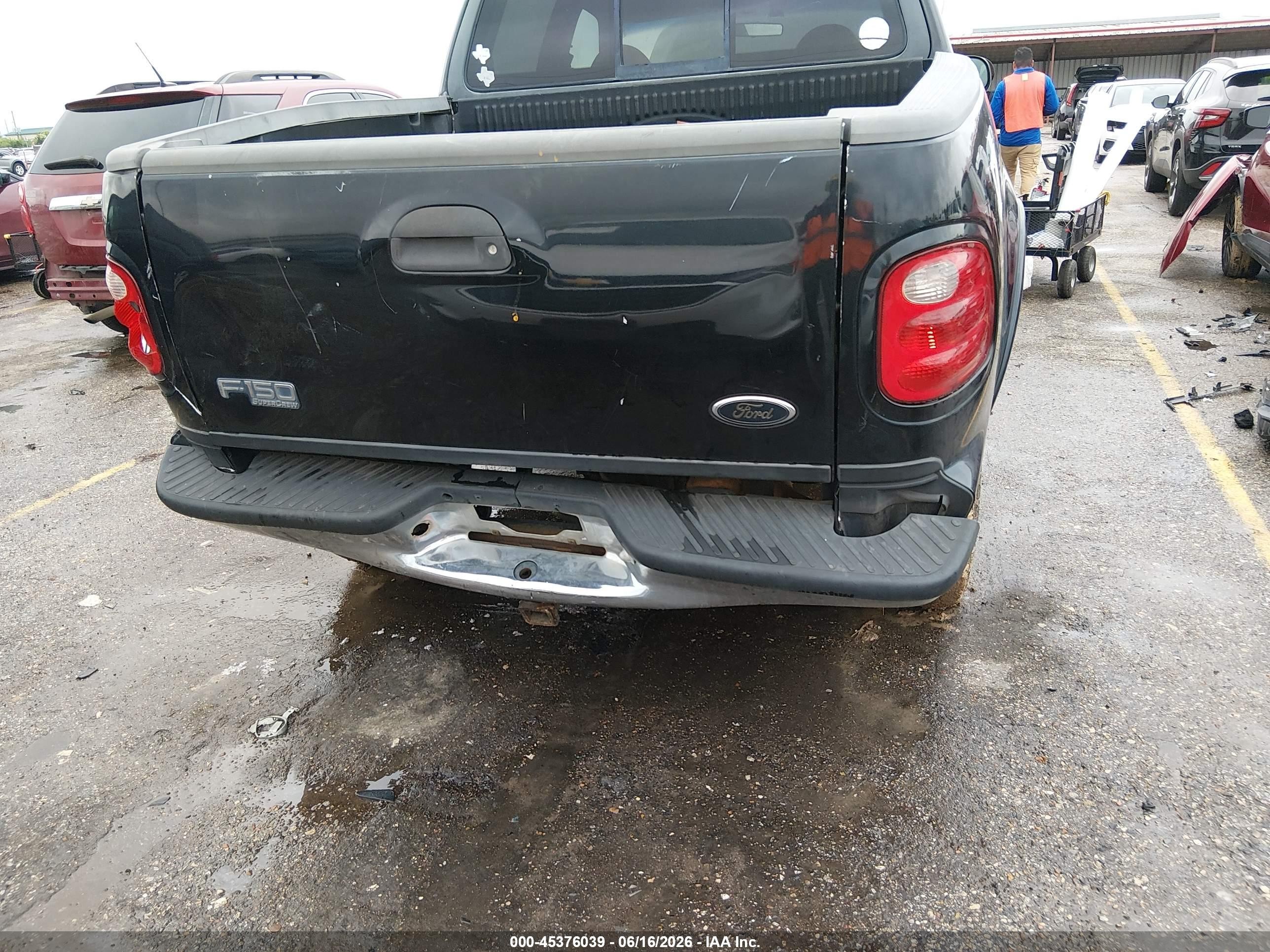2001 Ford F-150 Harley-davidson Edition/king Ranch Edition/lariat/xlt Черный vin: 1FTRW07L51KD52857