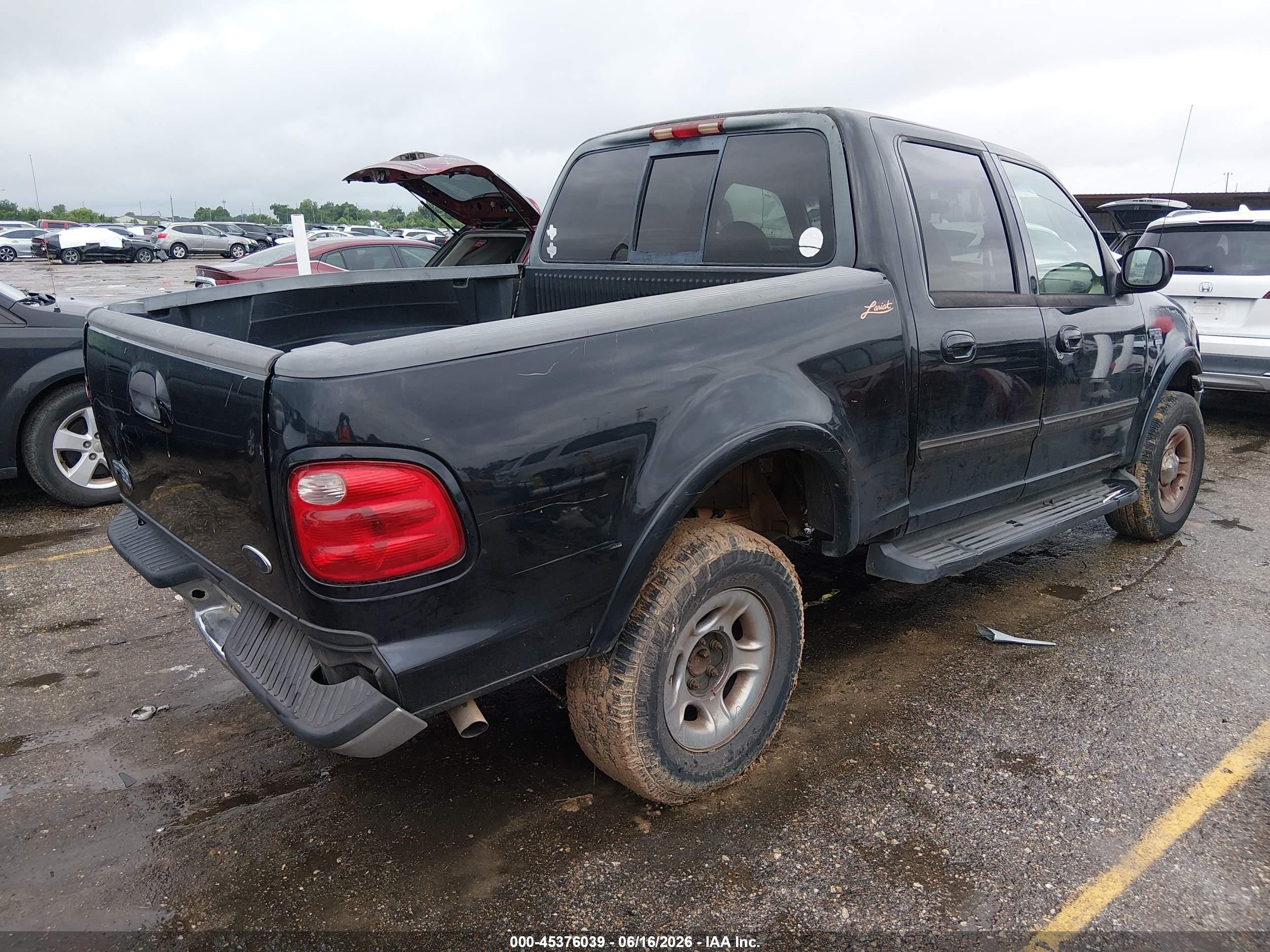 2001 Ford F-150 Harley-davidson Edition/king Ranch Edition/lariat/xlt Черный vin: 1FTRW07L51KD52857