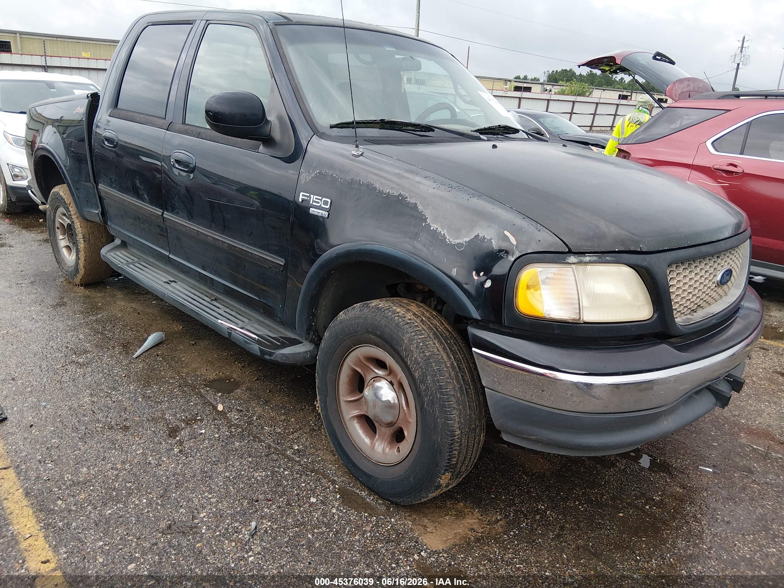 2001 Ford F-150 Harley-davidson Edition/king Ranch Edition/lariat/xlt Black vin: 1FTRW07L51KD52857