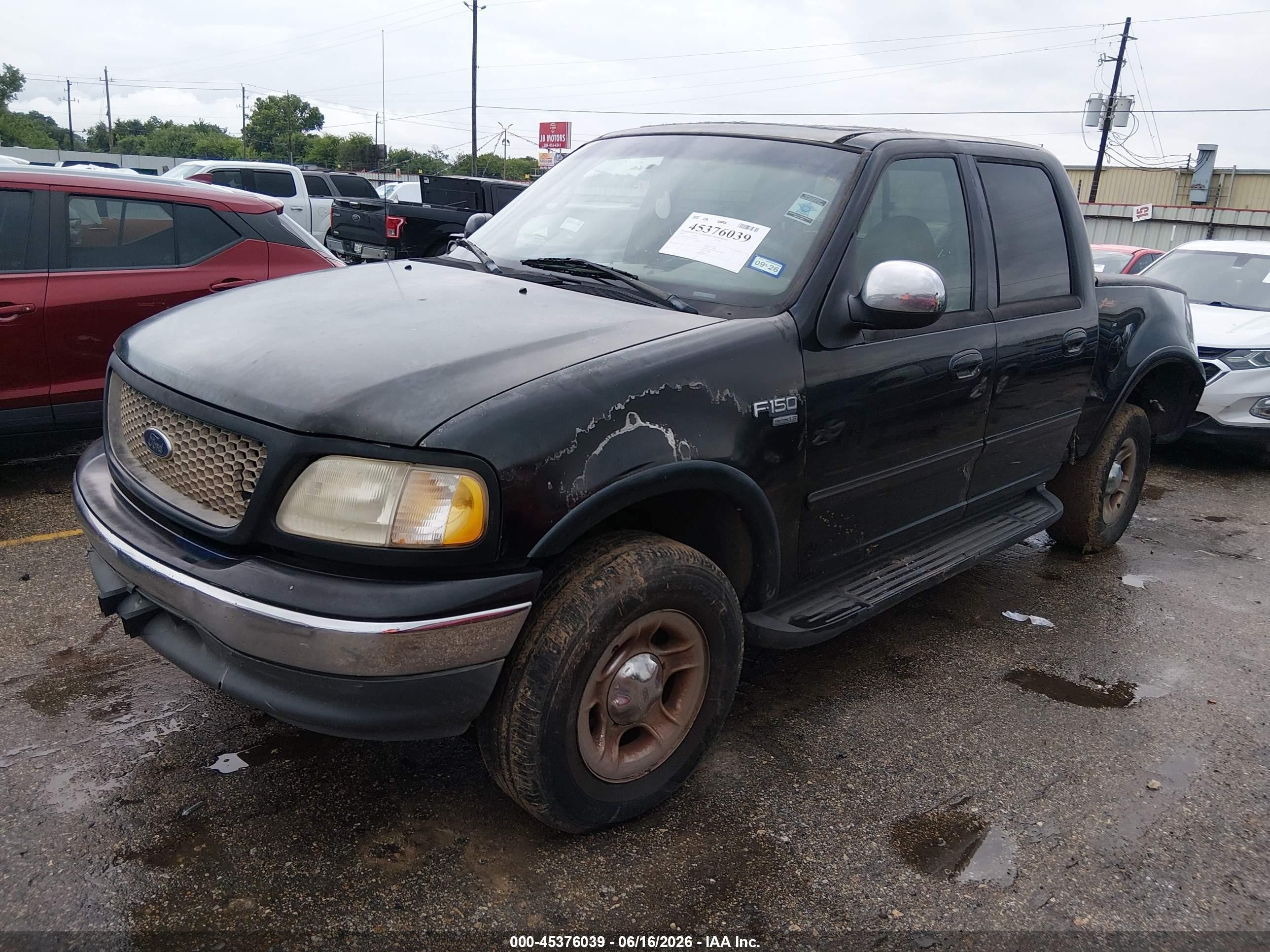 2001 Ford F-150 Harley-davidson Edition/king Ranch Edition/lariat/xlt Черный vin: 1FTRW07L51KD52857