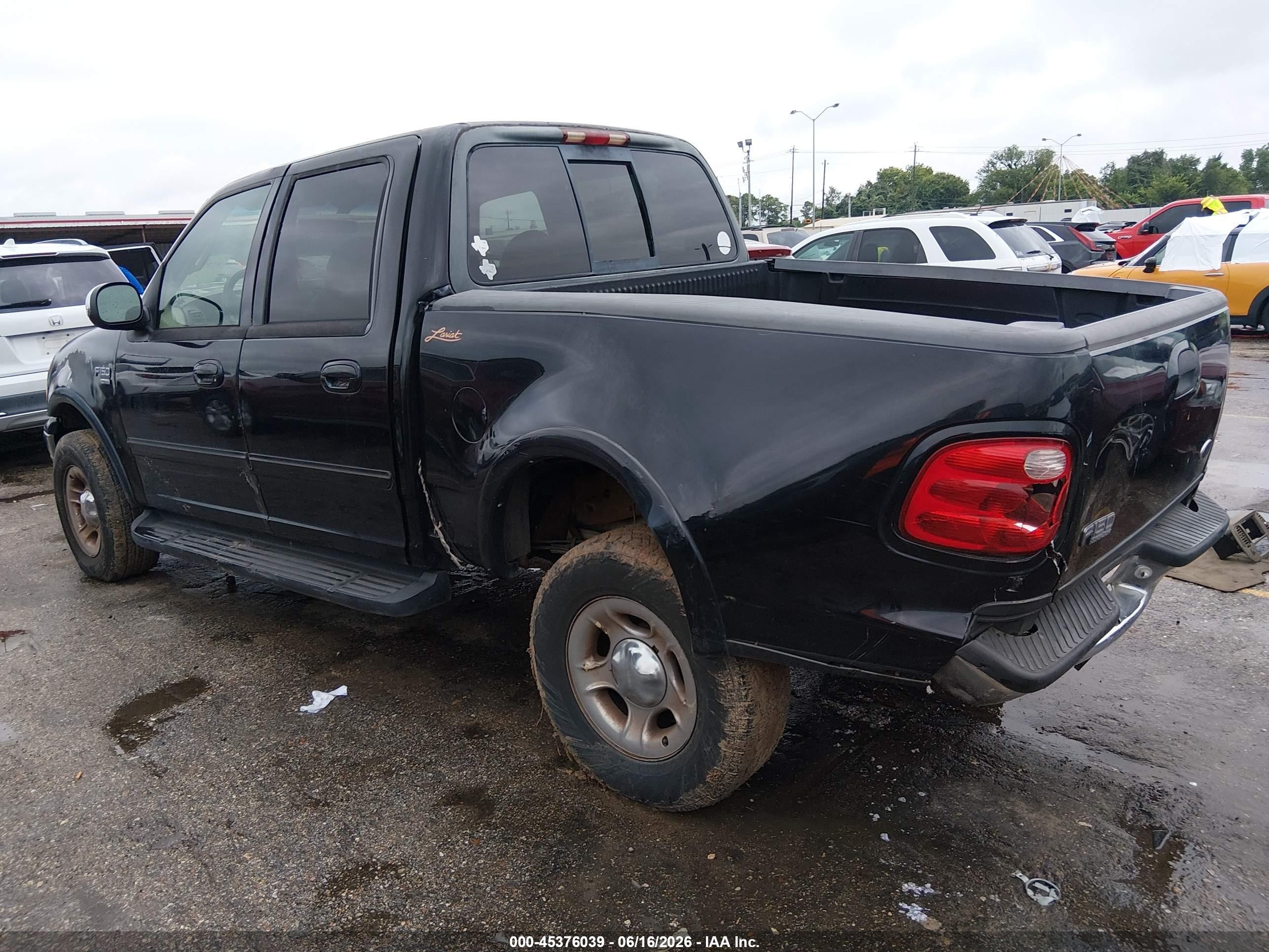 2001 Ford F-150 Harley-davidson Edition/king Ranch Edition/lariat/xlt Черный vin: 1FTRW07L51KD52857
