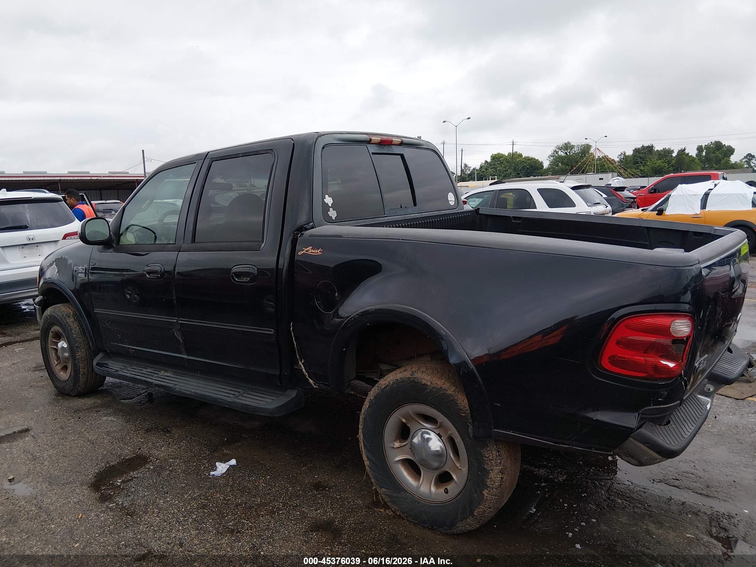 2001 Ford F-150 Harley-davidson Edition/king Ranch Edition/lariat/xlt Черный vin: 1FTRW07L51KD52857