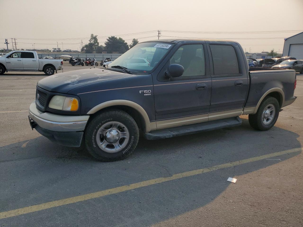 2001 Ford F150 Supercrew Blue vin: 1FTRW07L51KD68170