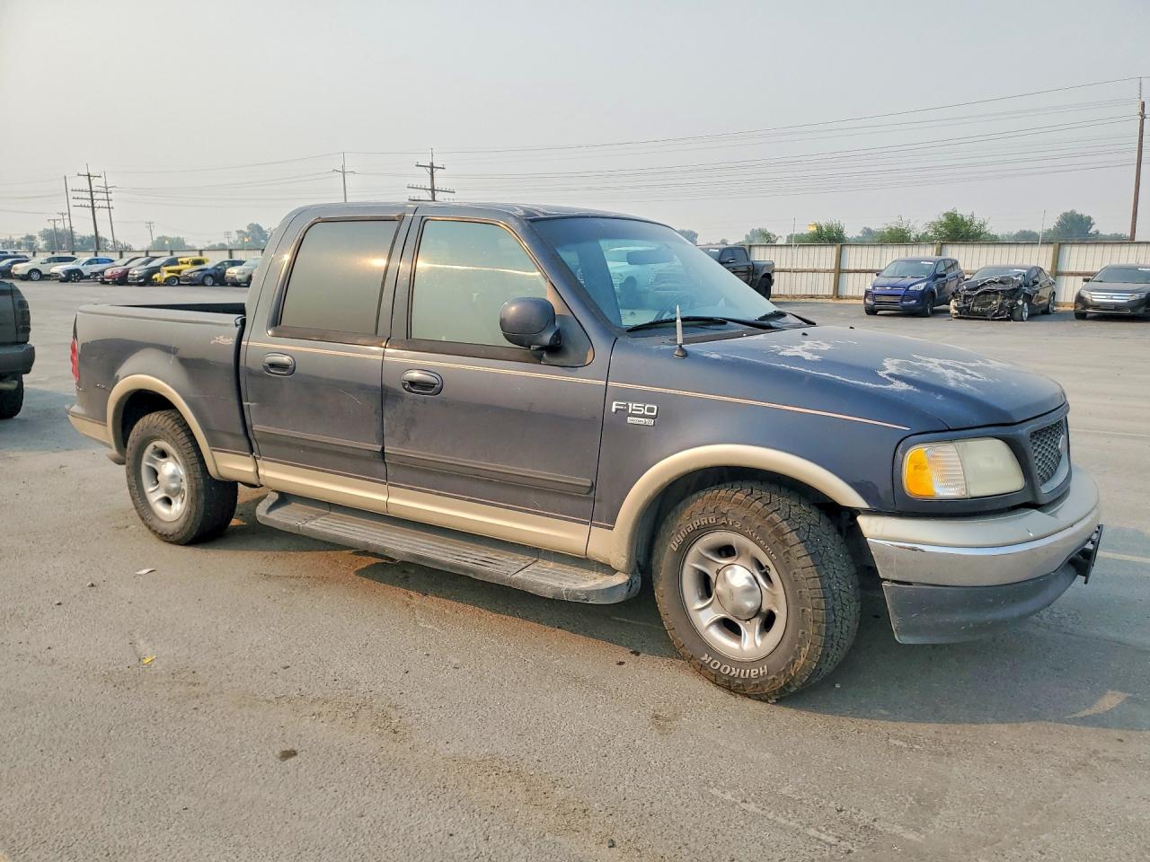 2001 Ford F150 Supercrew Blue vin: 1FTRW07L51KD68170