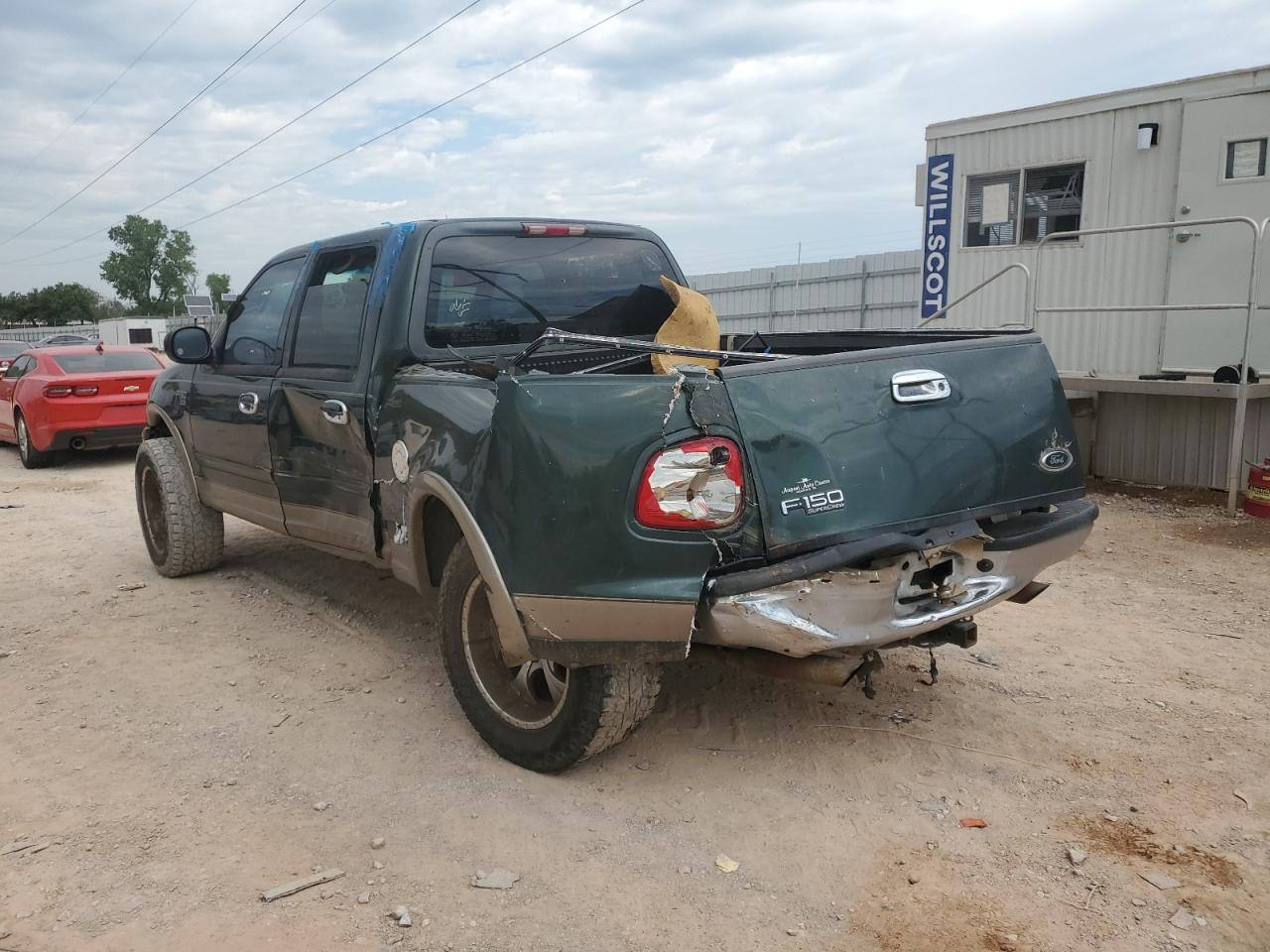 2001 Ford F150 Supercrew Green vin: 1FTRW07L51KE52229